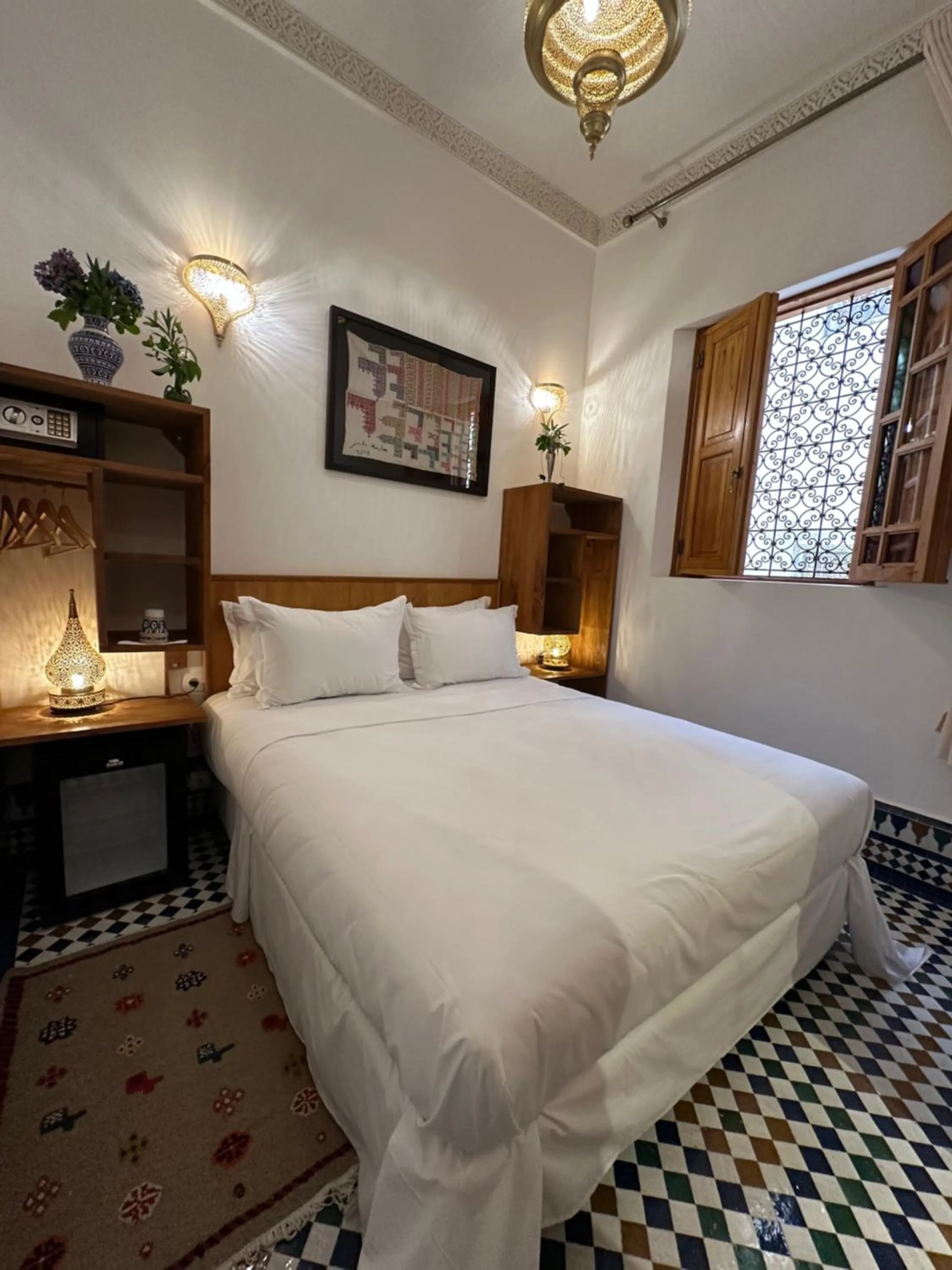 Bed in Riad Mazar