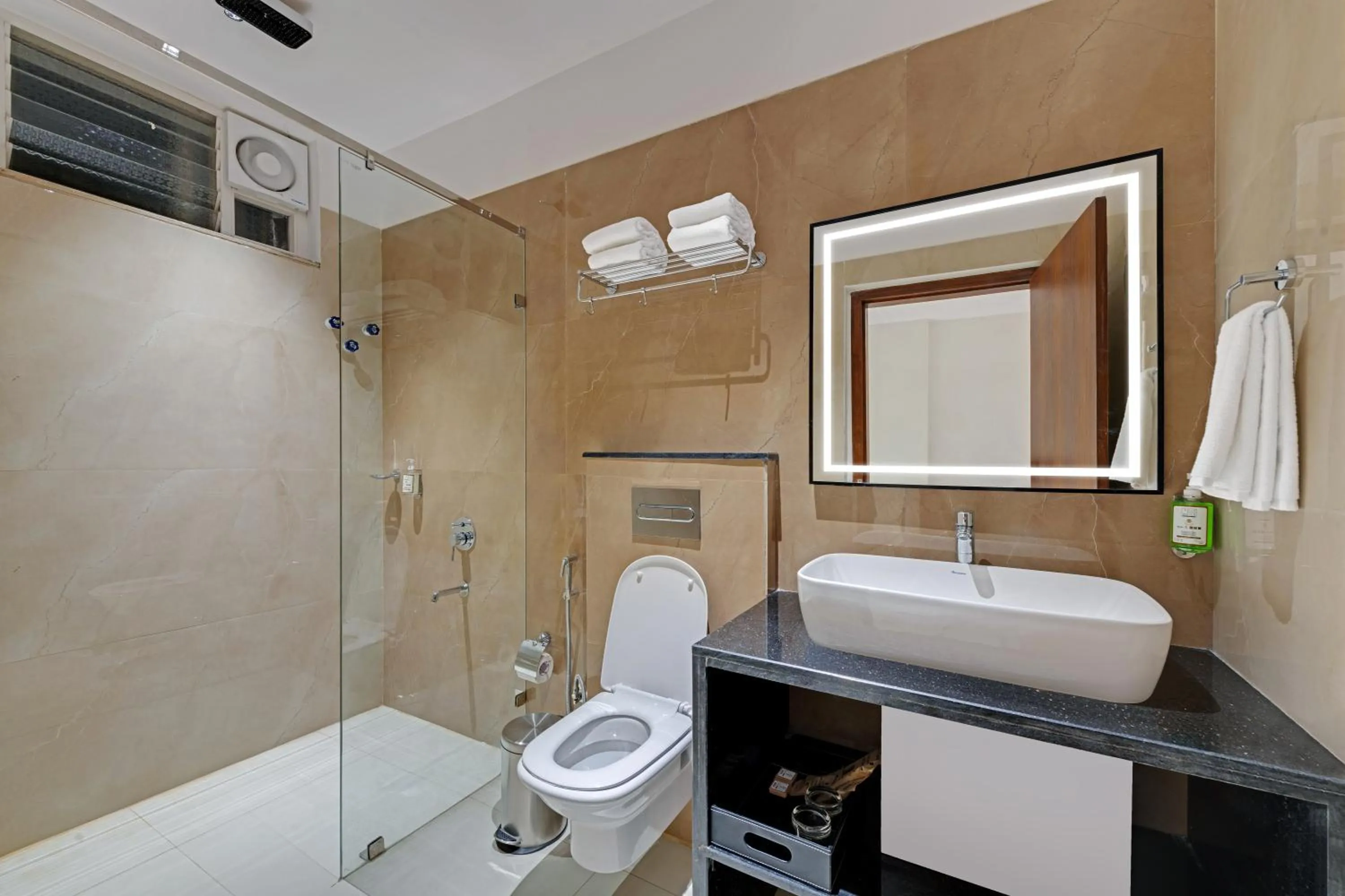 Bathroom in Click Hotel Shamshabad - Hyderabad Airport