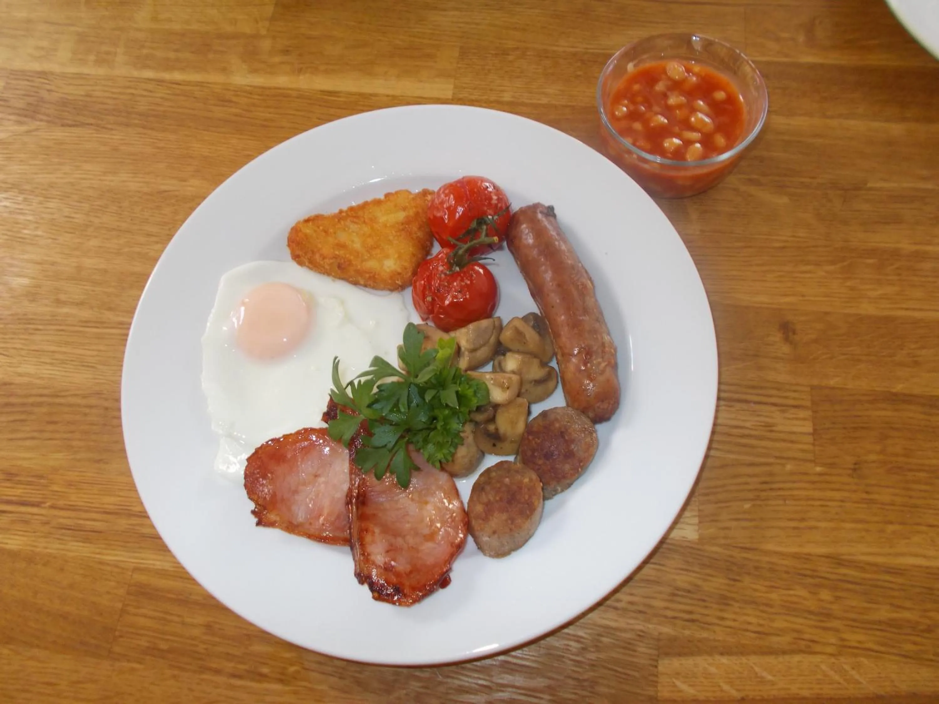 English/Irish breakfast in The Barn At Collacott