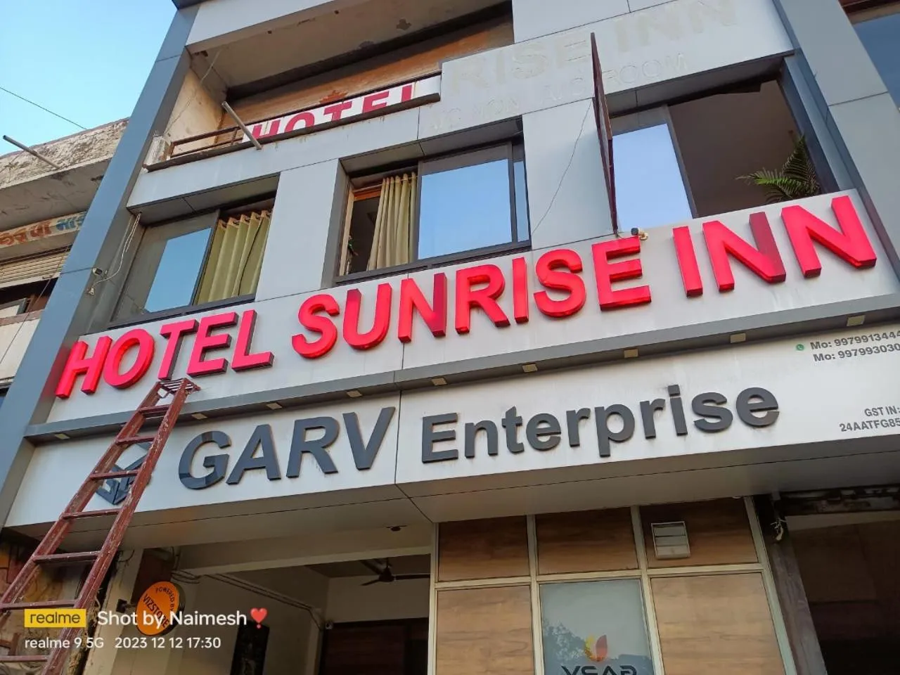 Property building in hotel sunrise inn