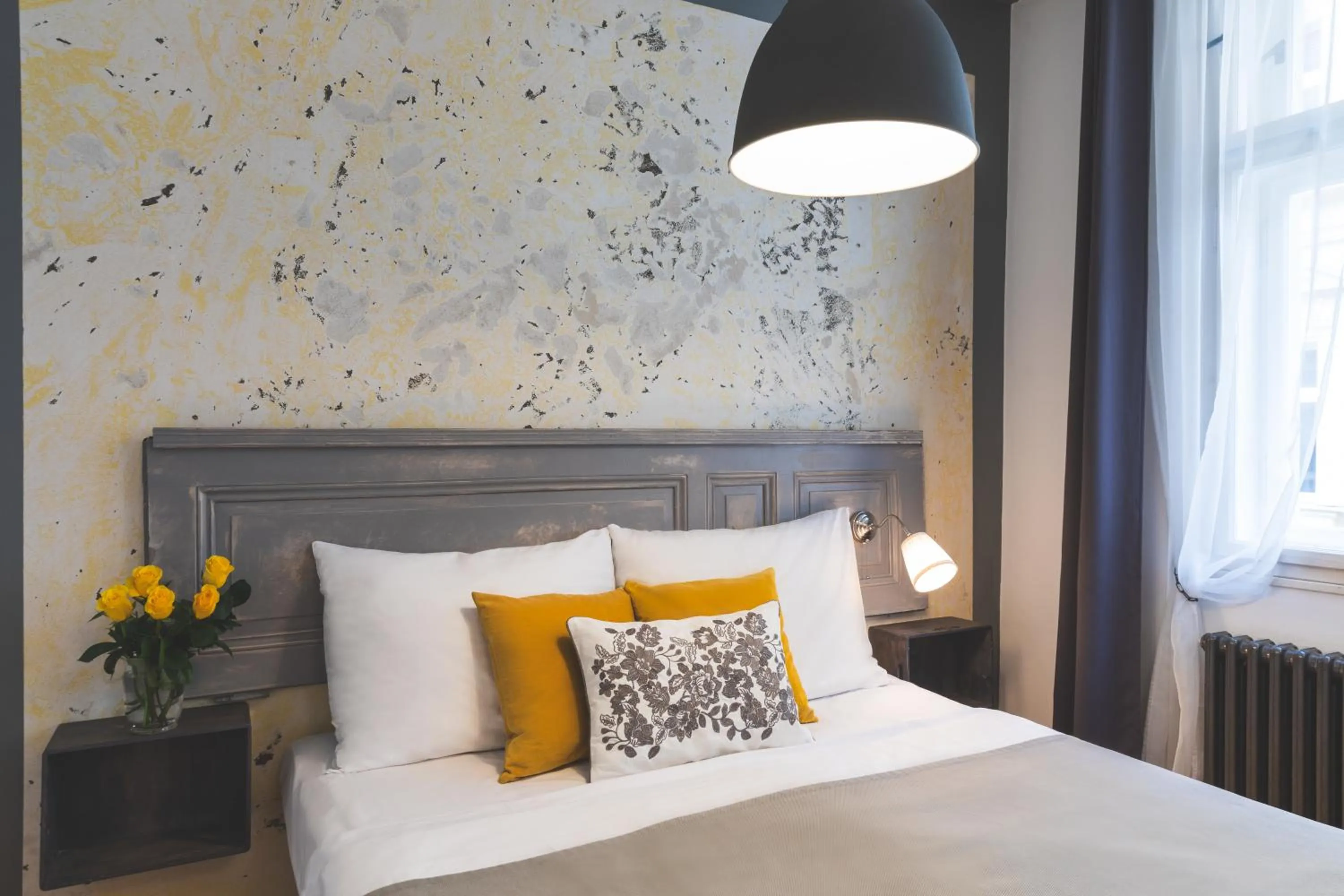 Decorative detail, Bed in Miss Sophie's New Town & Wellness