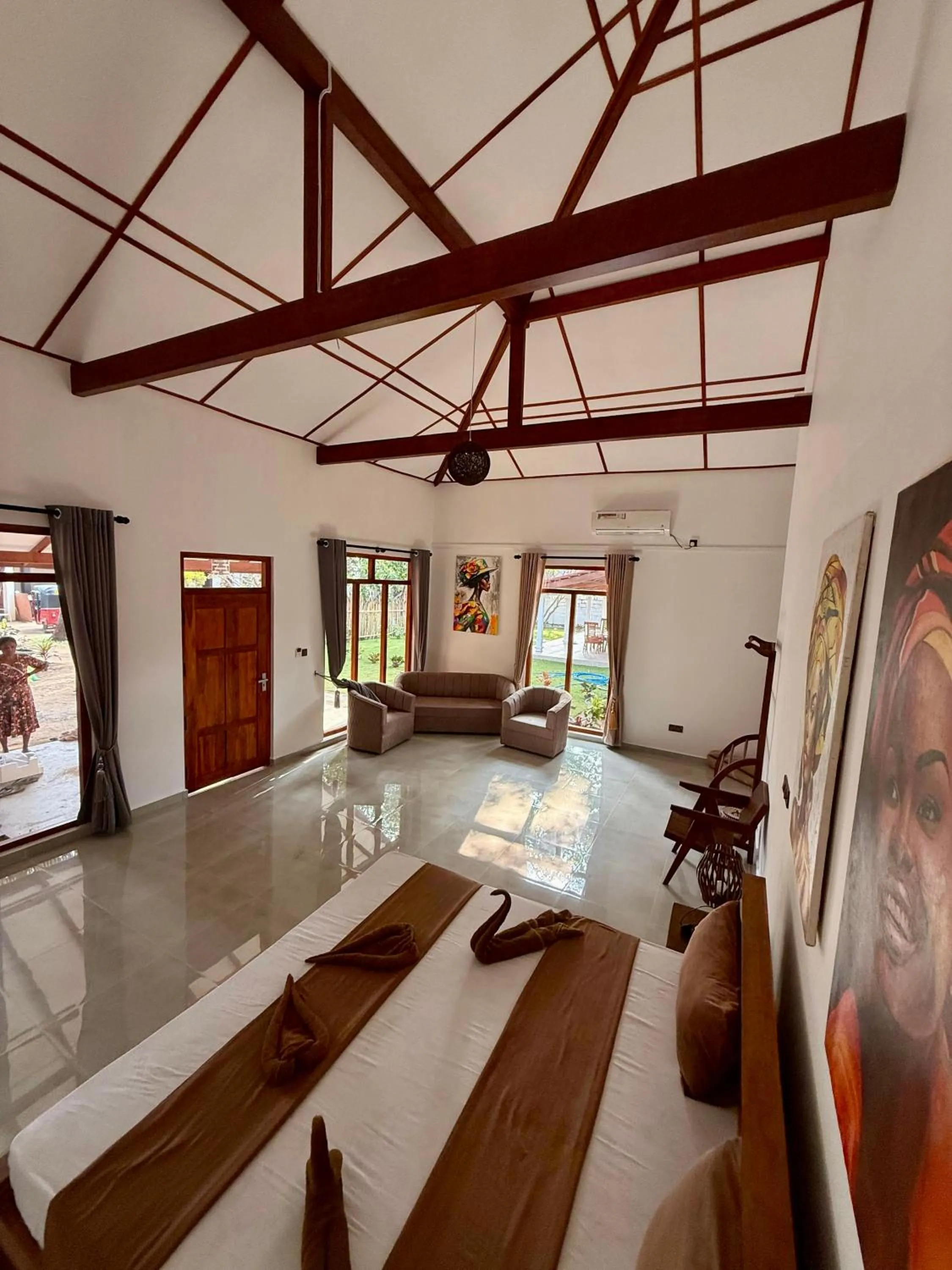 Bed in 108 Palms Beach Resort