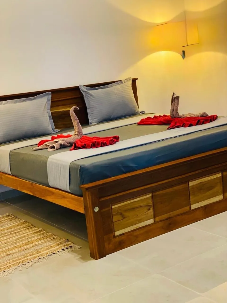 Bed in 108 Palms Beach Resort