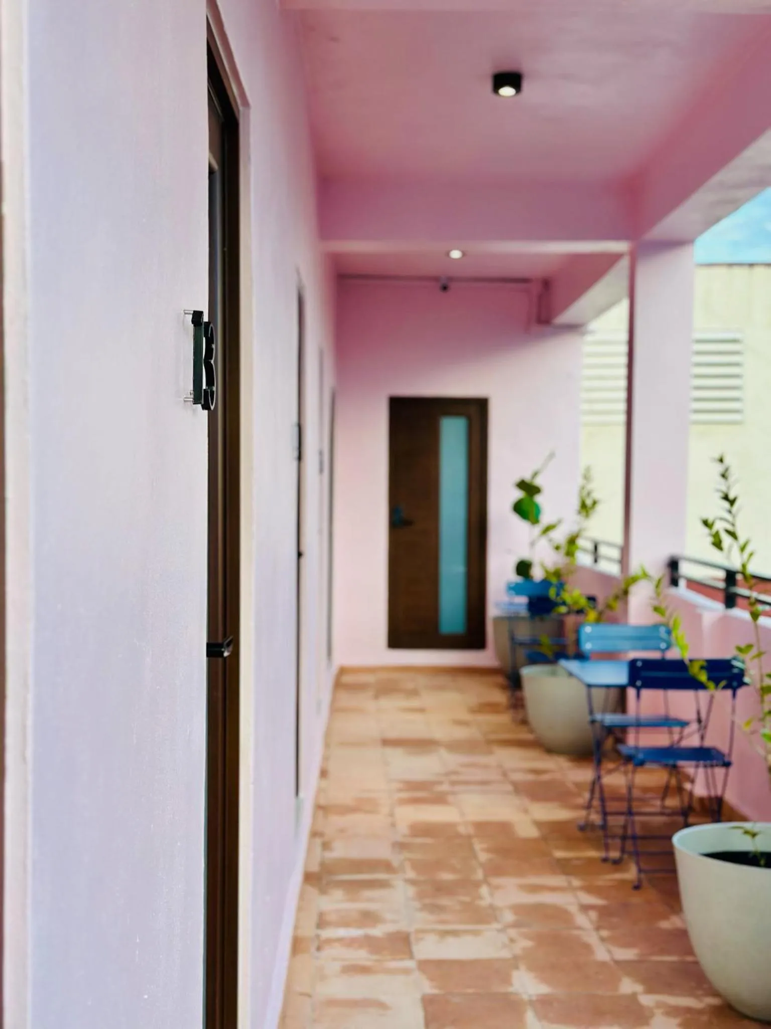Patio in Room 8 Budget Bunk Room with Free Parking - Santurce
