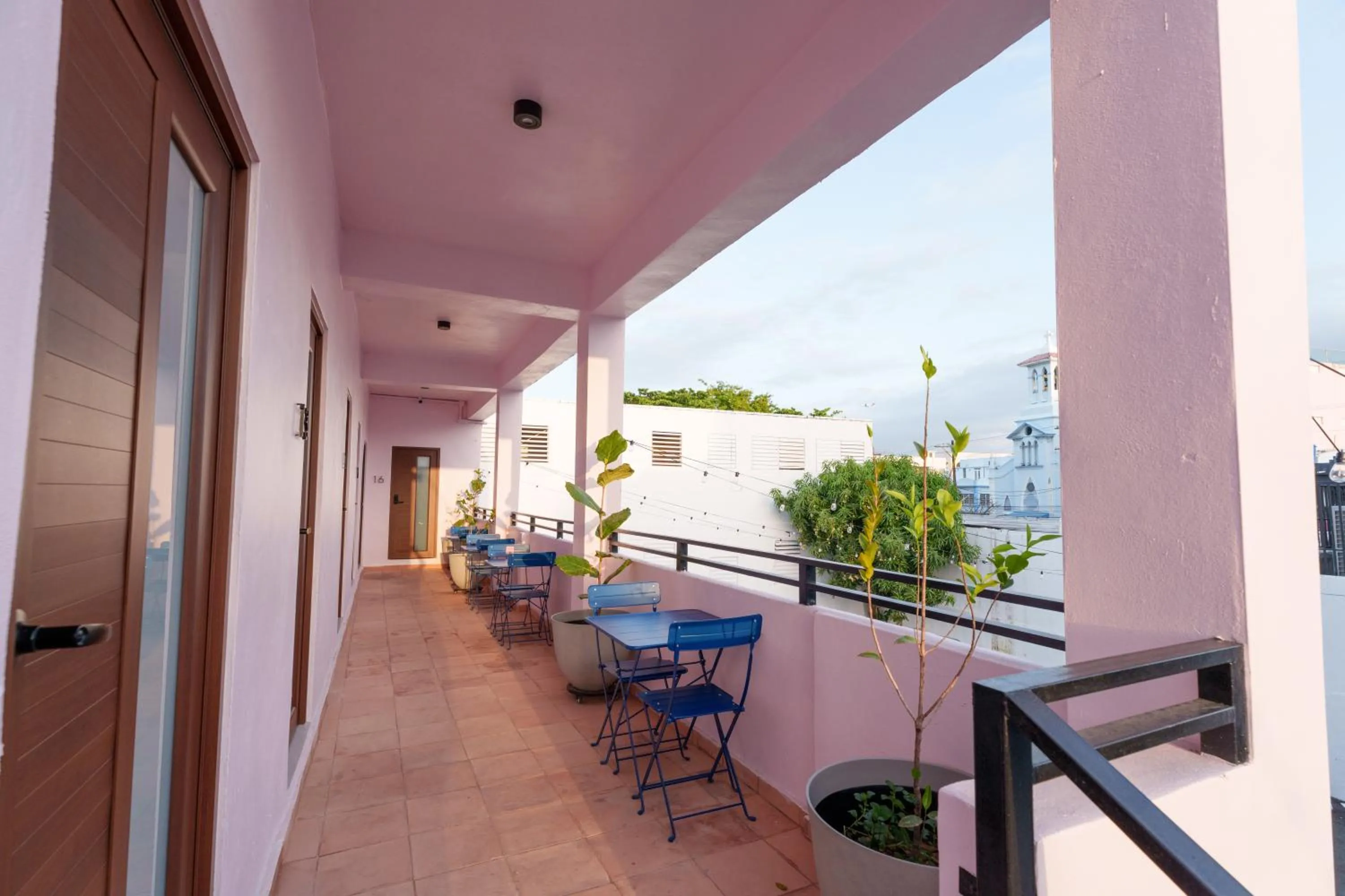 Balcony/Terrace in Room 8 Budget Bunk Room with Free Parking - Santurce