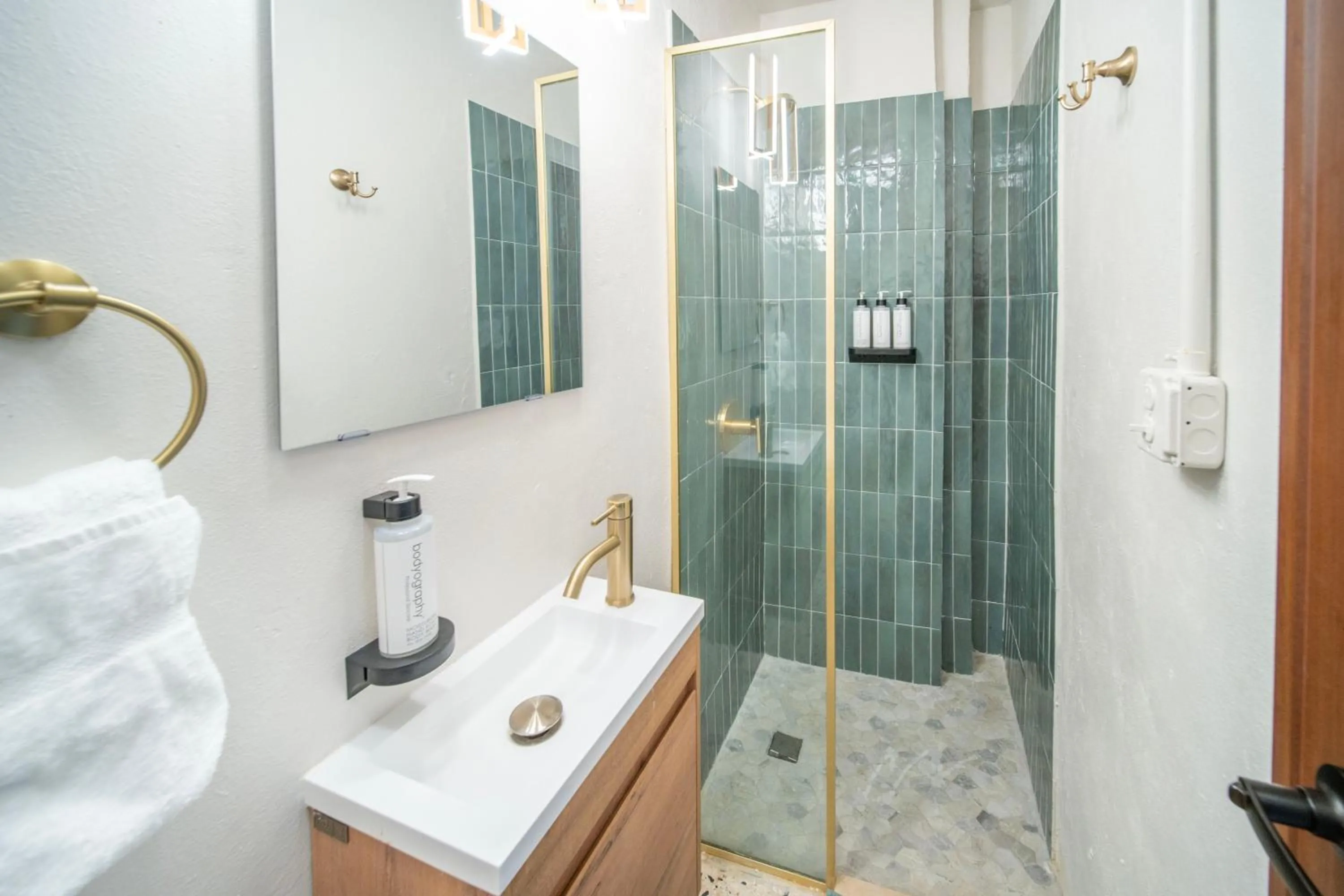 Bathroom in Room 8 Budget Bunk Room with Free Parking - Santurce