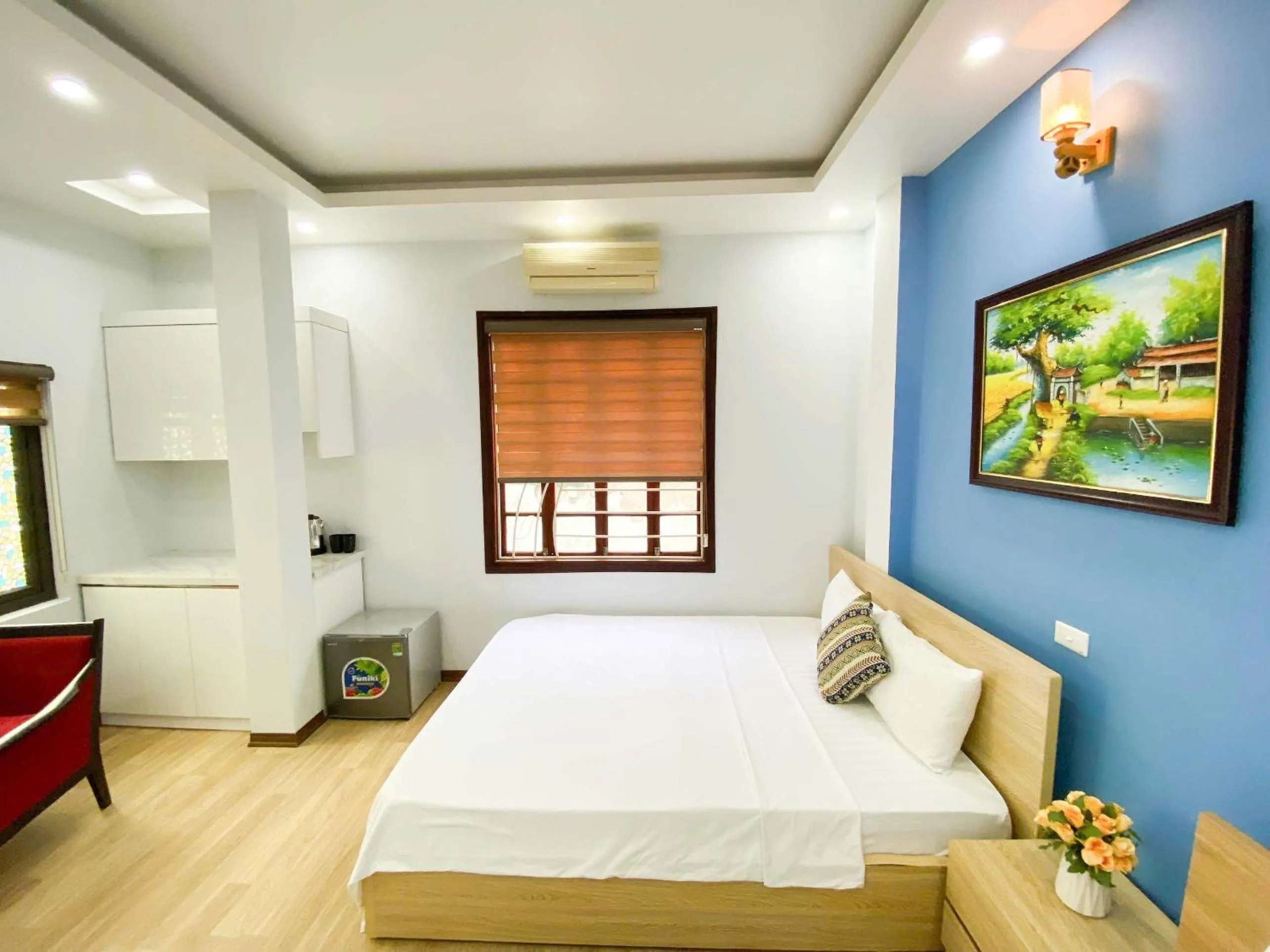 Bed in Eco Nest Apartment & Hotel Hai Bà Trưng