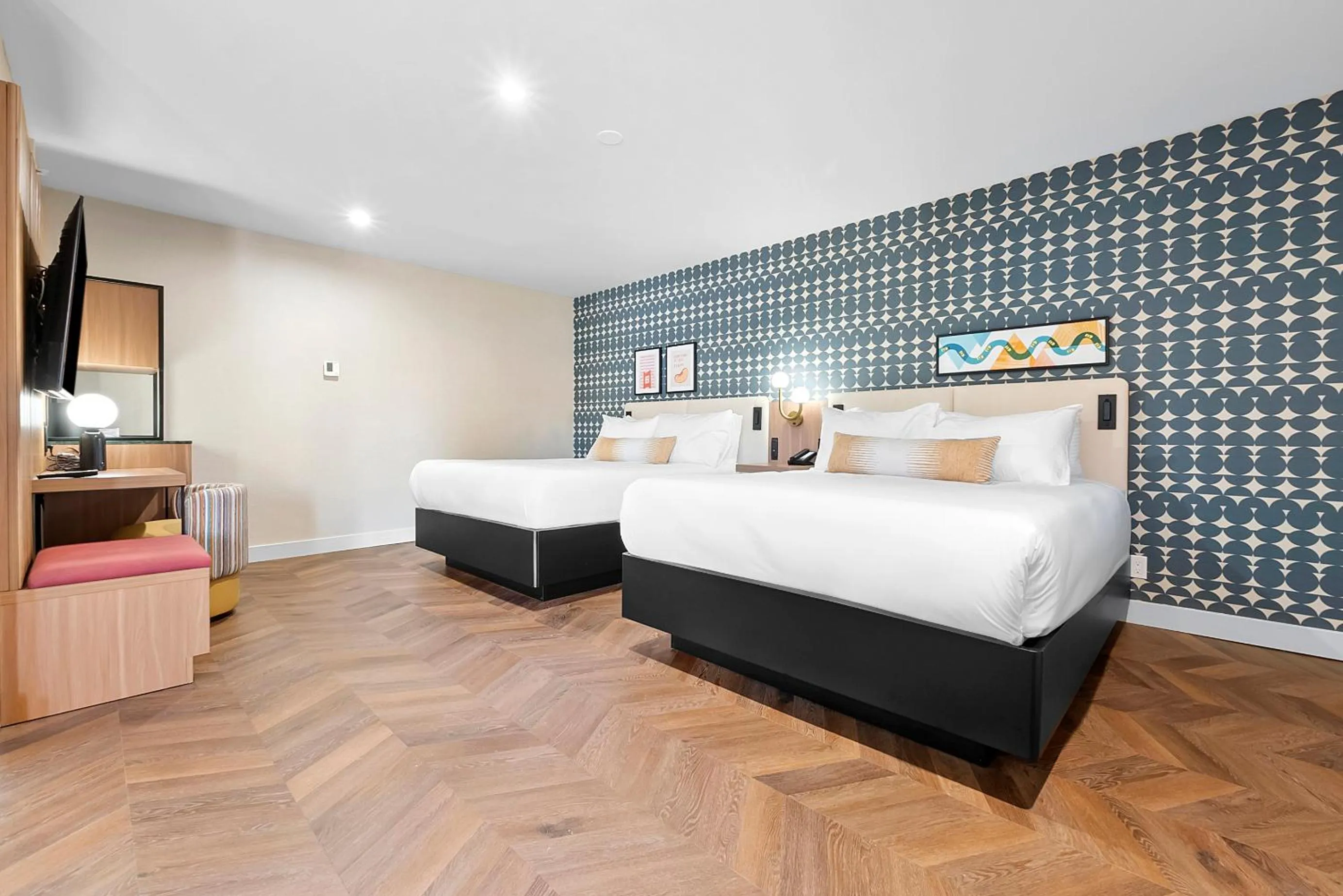 Bedroom, Bed in Star Motel