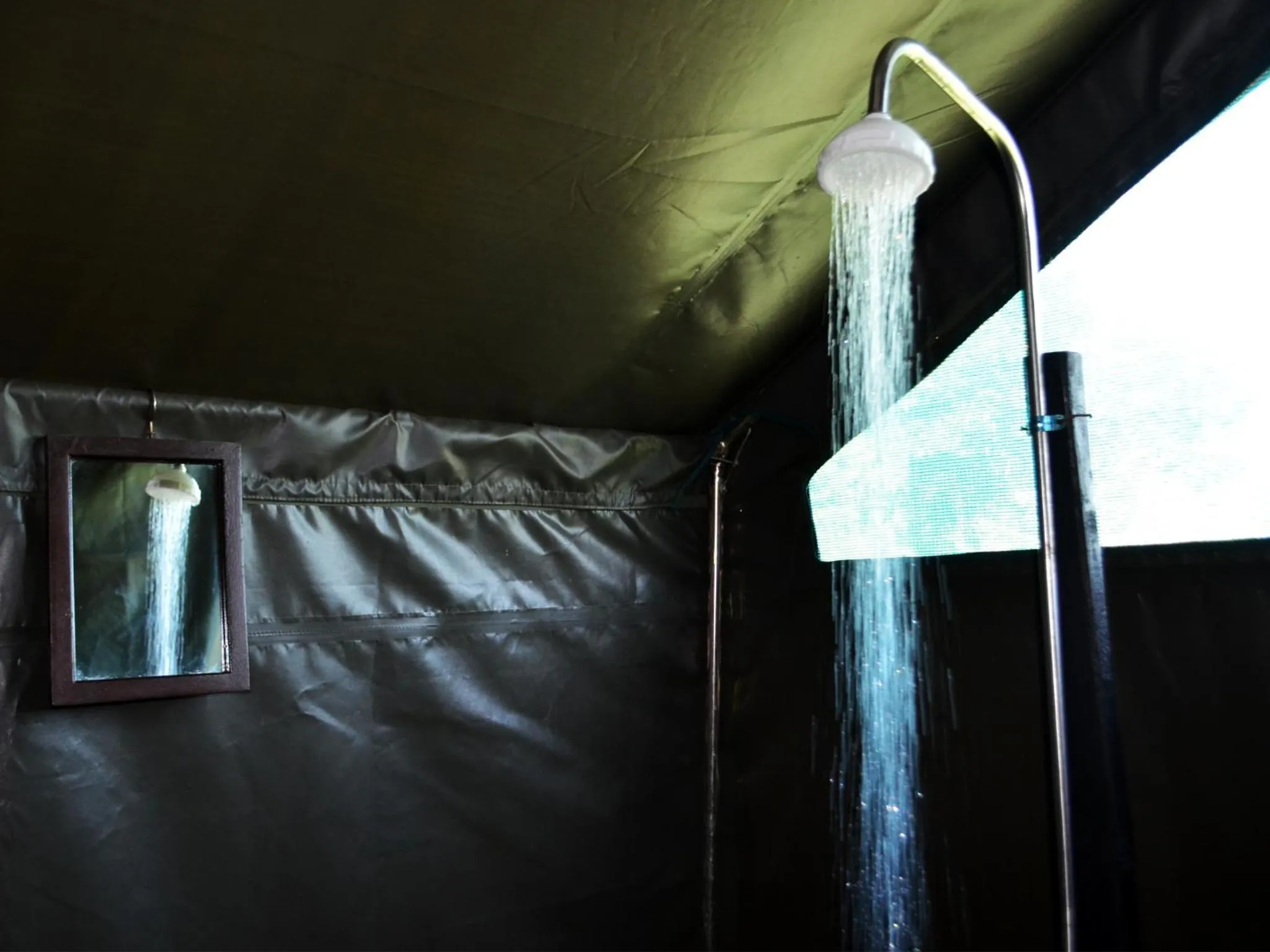 Shower in Julia's River Camp