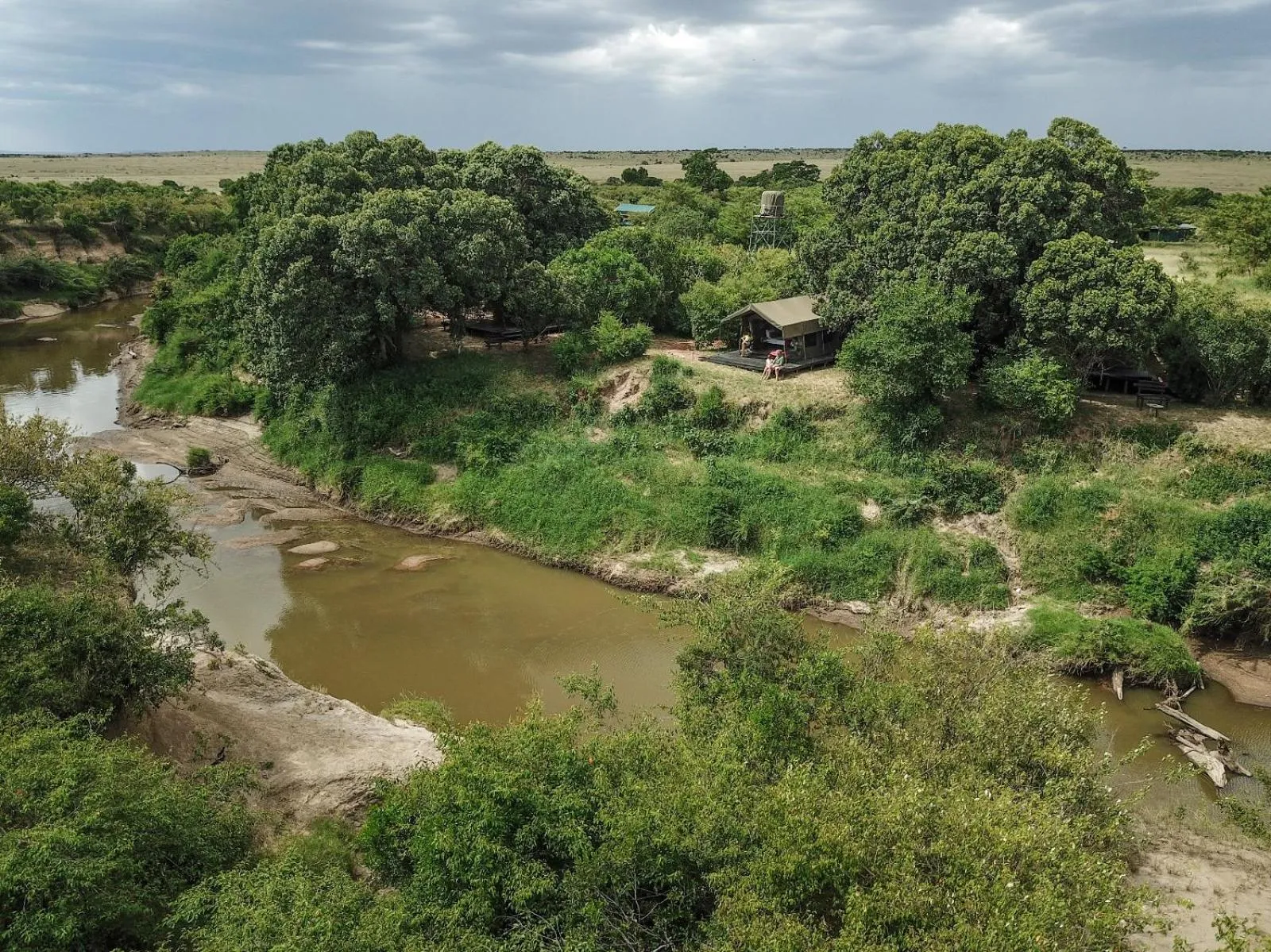 Bird's eye view in Julia's River Camp