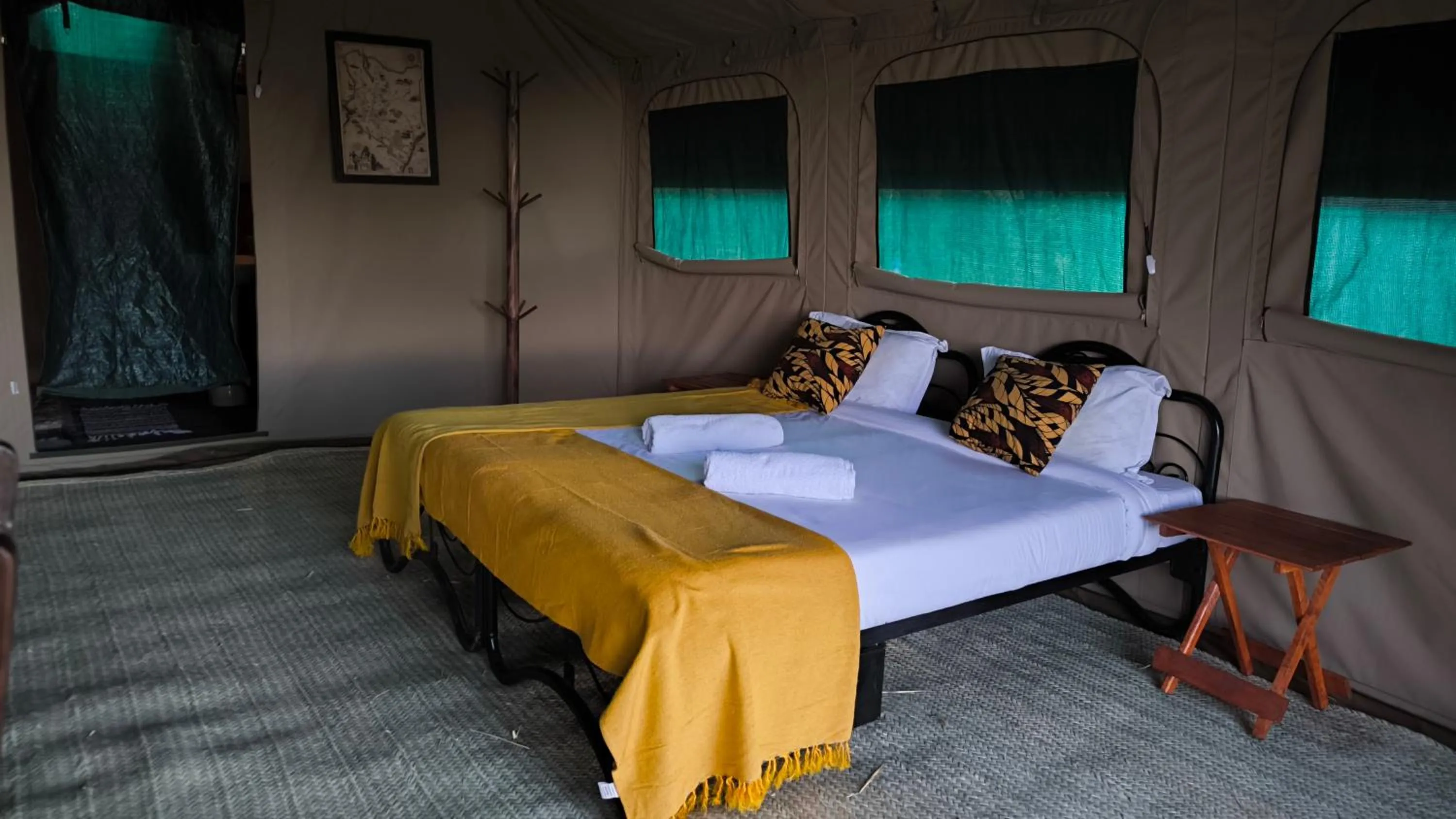 Bed in Julia's River Camp