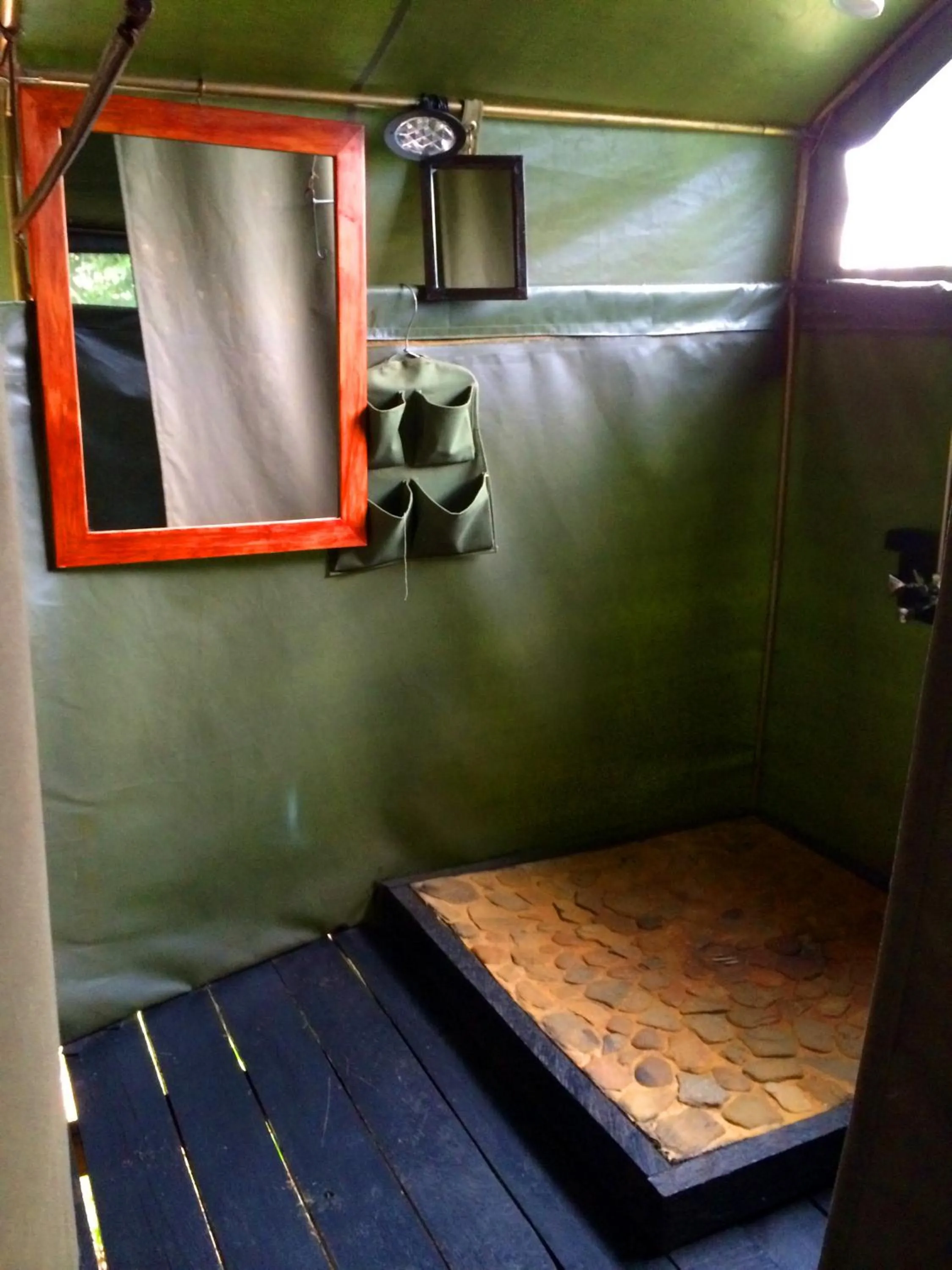 Shower in Julia's River Camp