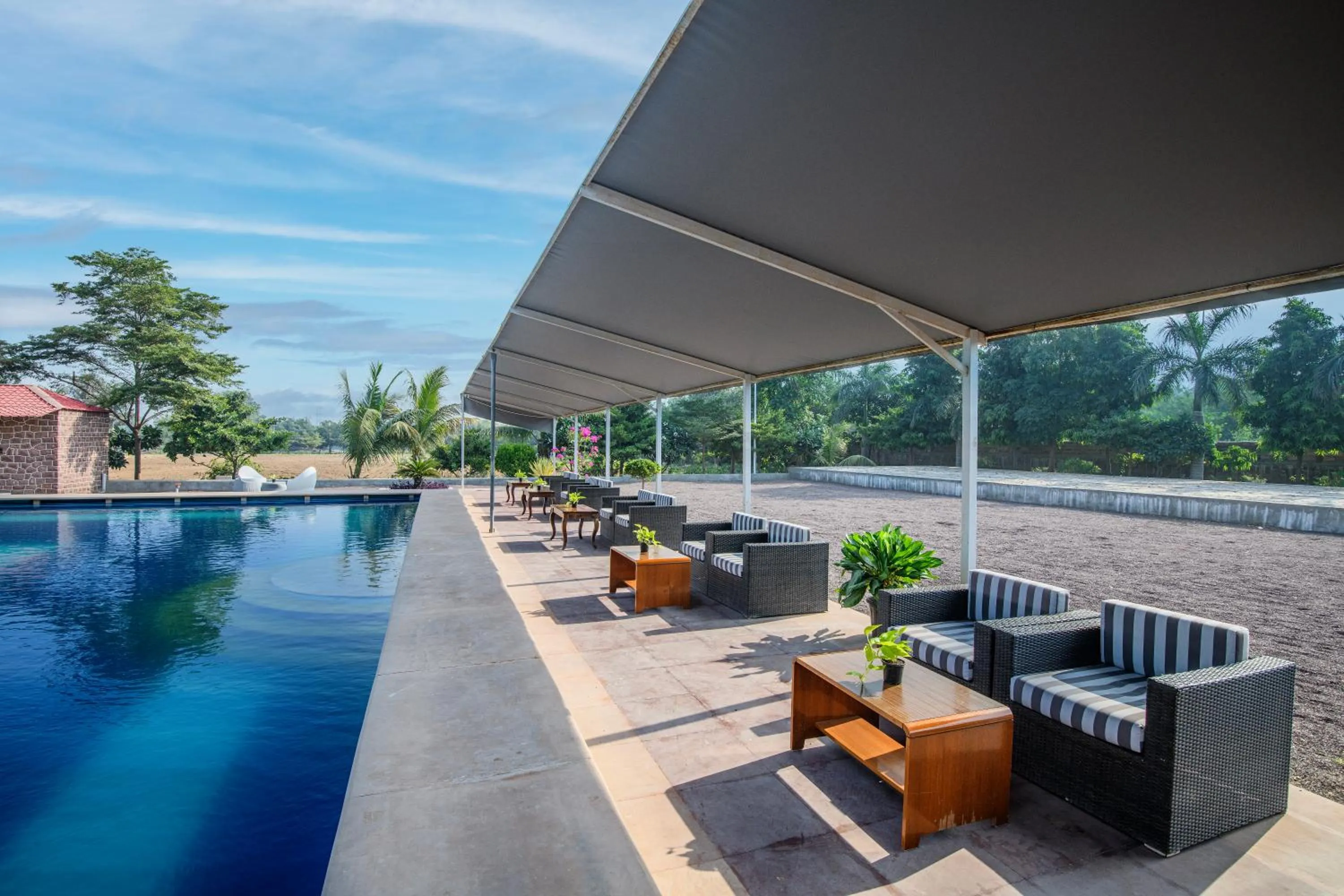 Pool view in Deora Resort and Hotel