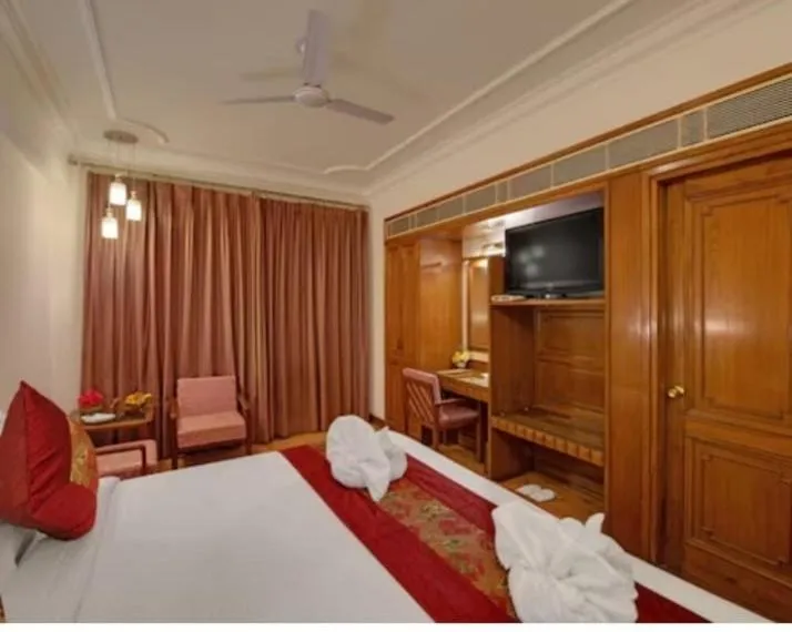 Bed in hotel Baljees Regency