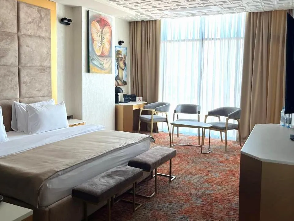 Bed in Carat Hotel Yerevan