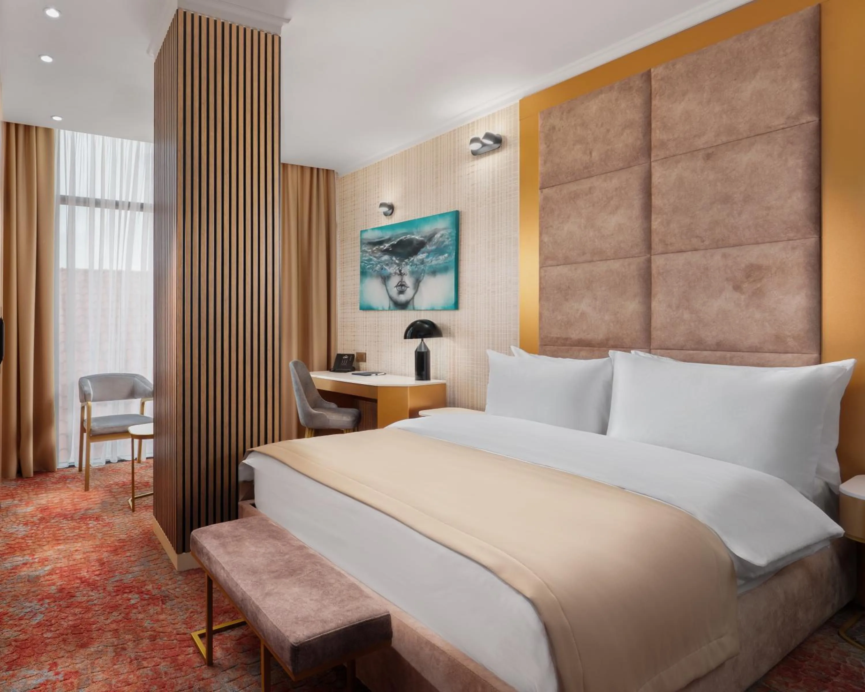 Bedroom, Bed in Carat Hotel Yerevan