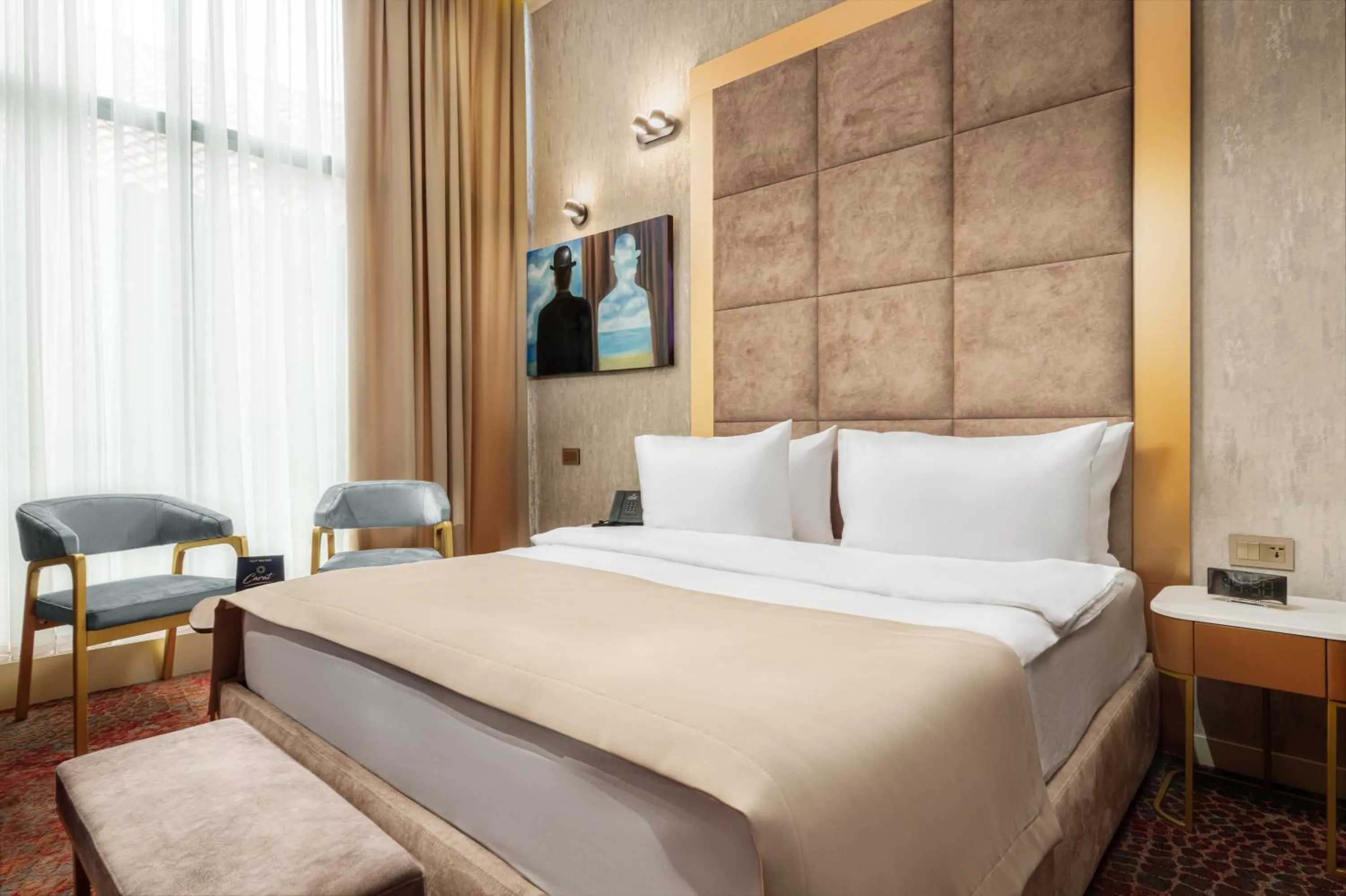 Bed in Carat Hotel Yerevan