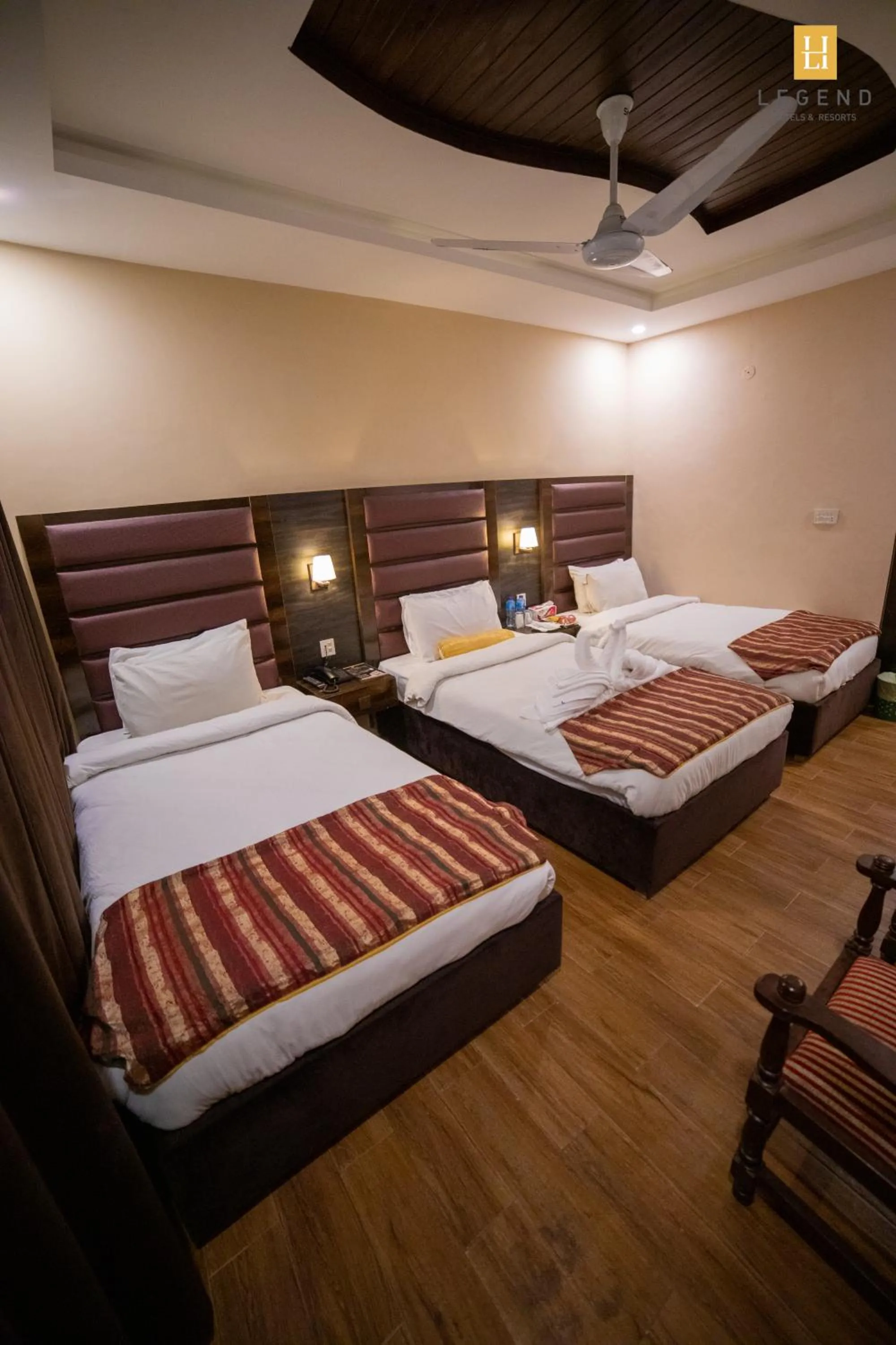 Bed in Legend Hotel Hunza