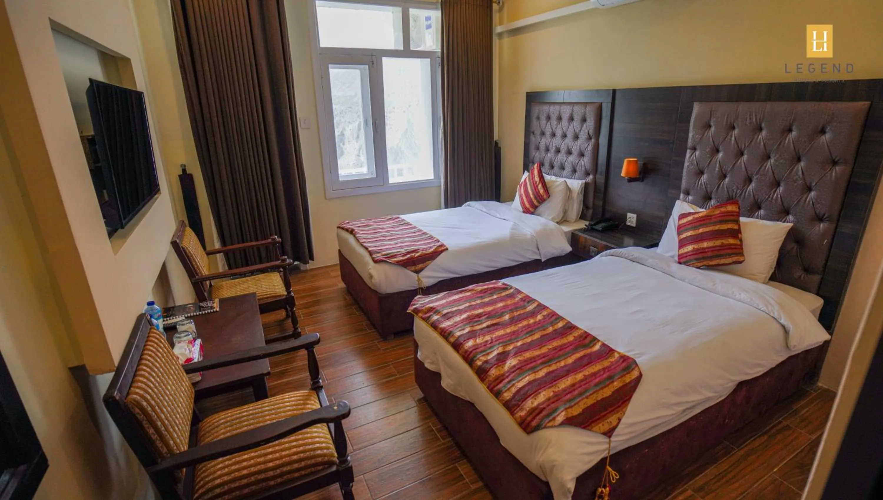 Bedroom, Bed in Legend Hotel Hunza