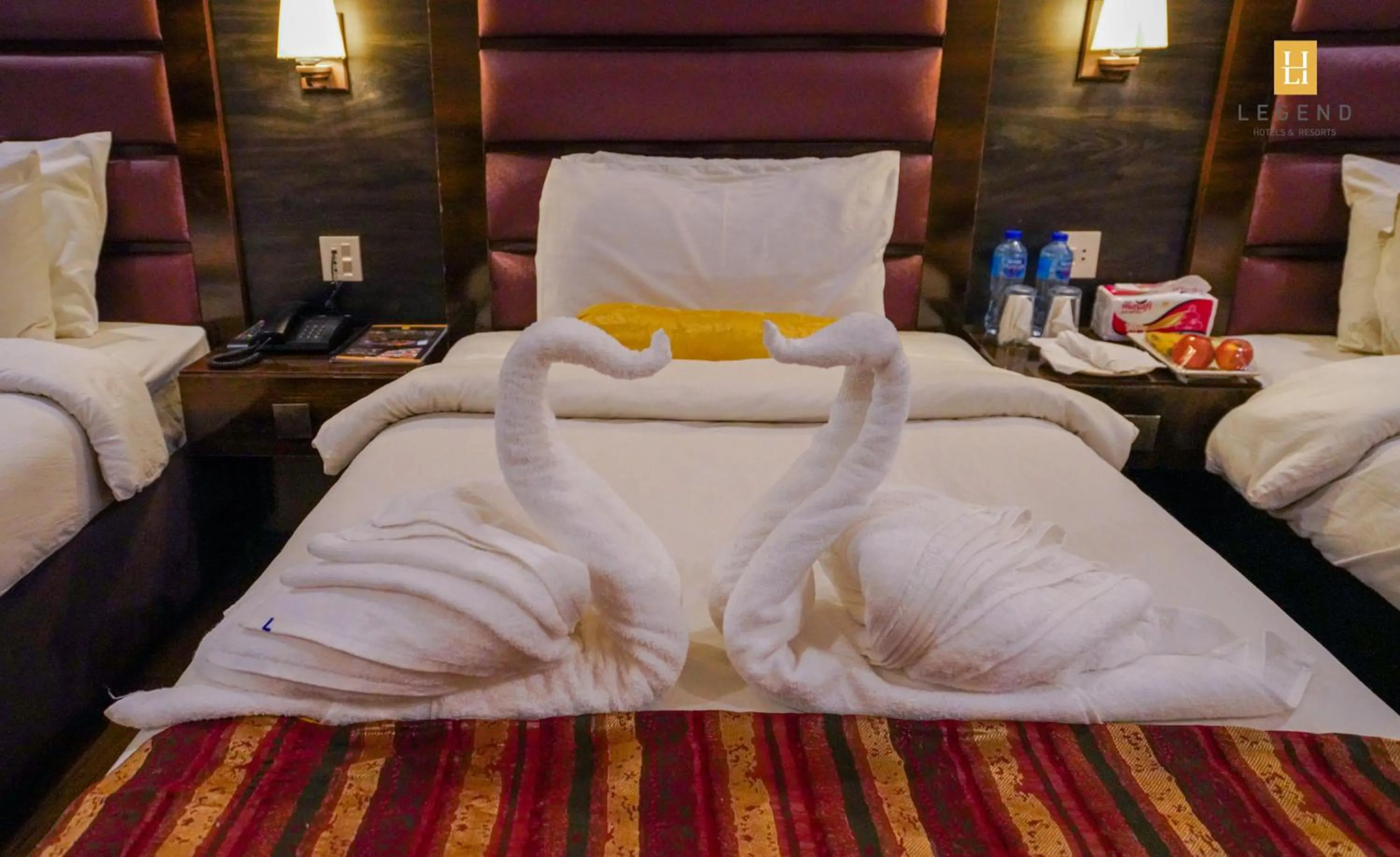 Bed in Legend Hotel Hunza