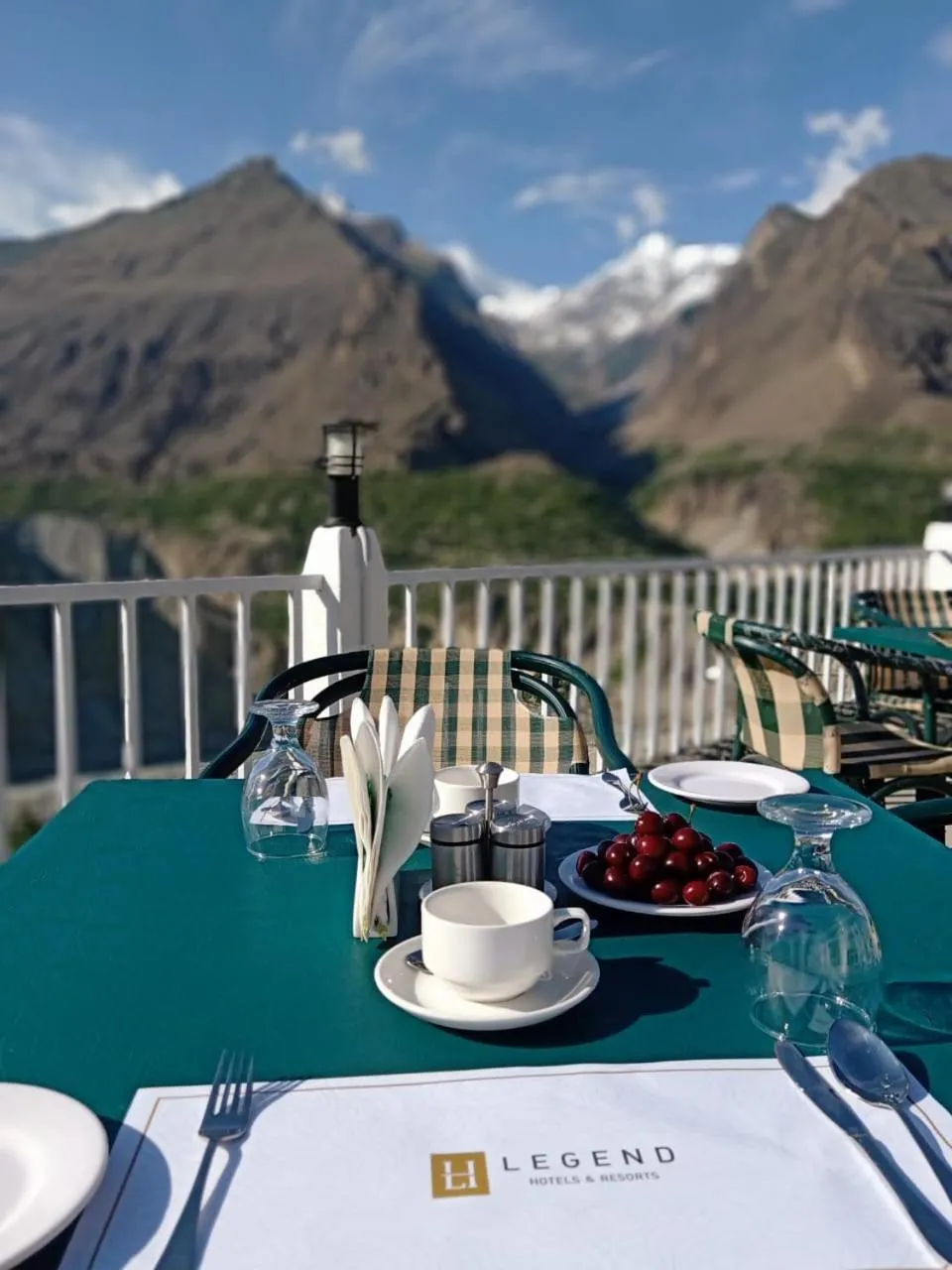 Dining area in Legend Hotel Hunza