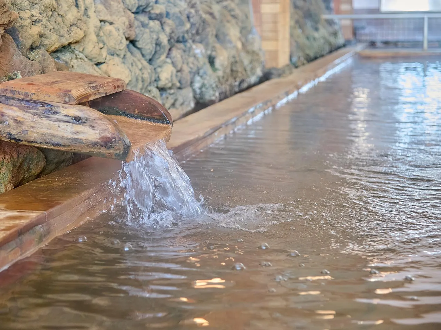 Hot Spring Bath in Aso Farm Land