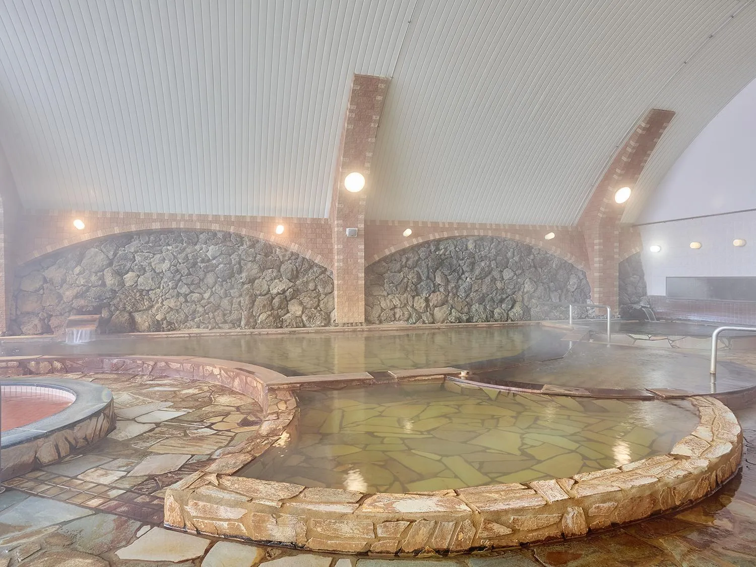 Hot Spring Bath in Aso Farm Land