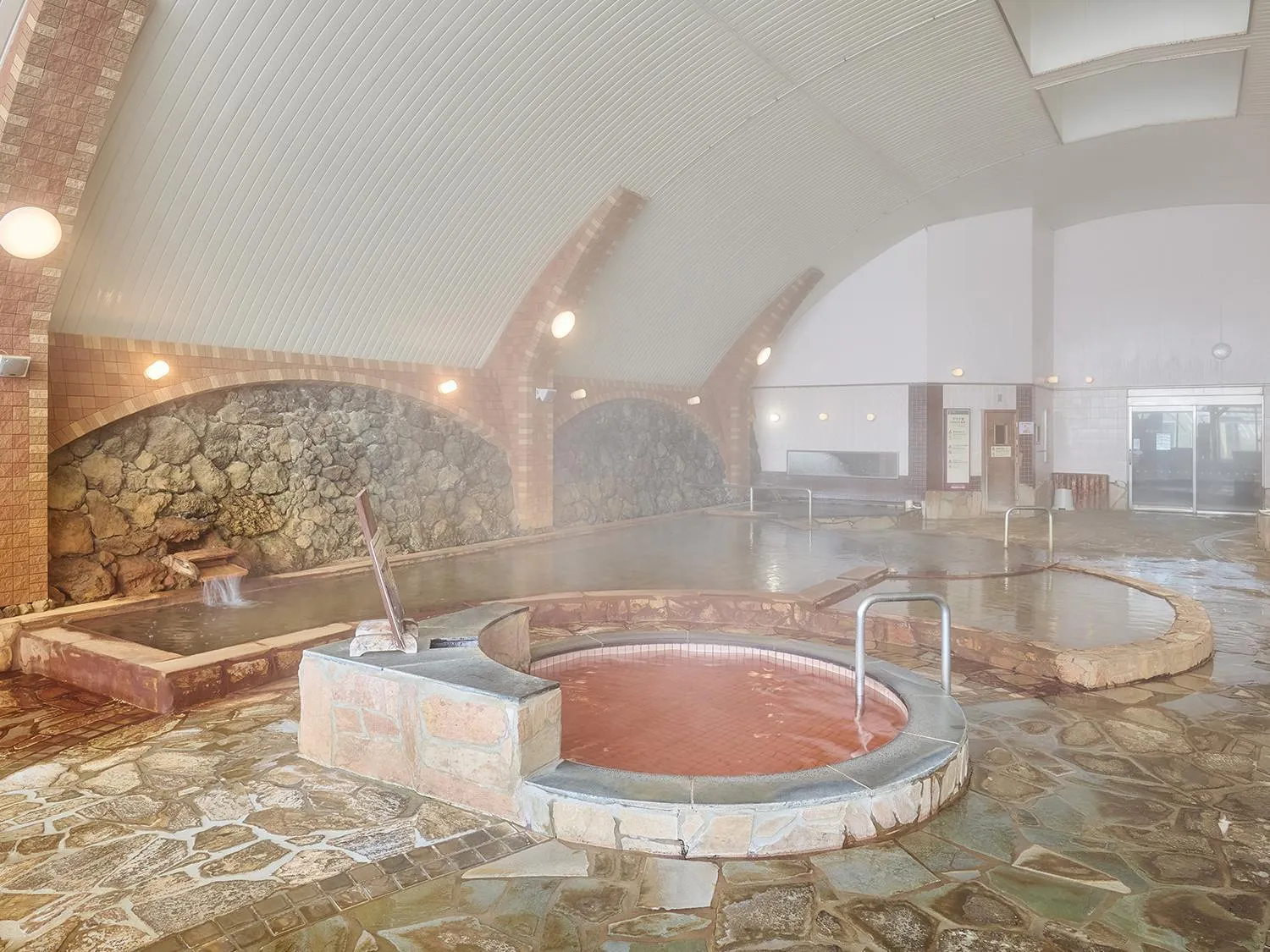 Hot Spring Bath in Aso Farm Land