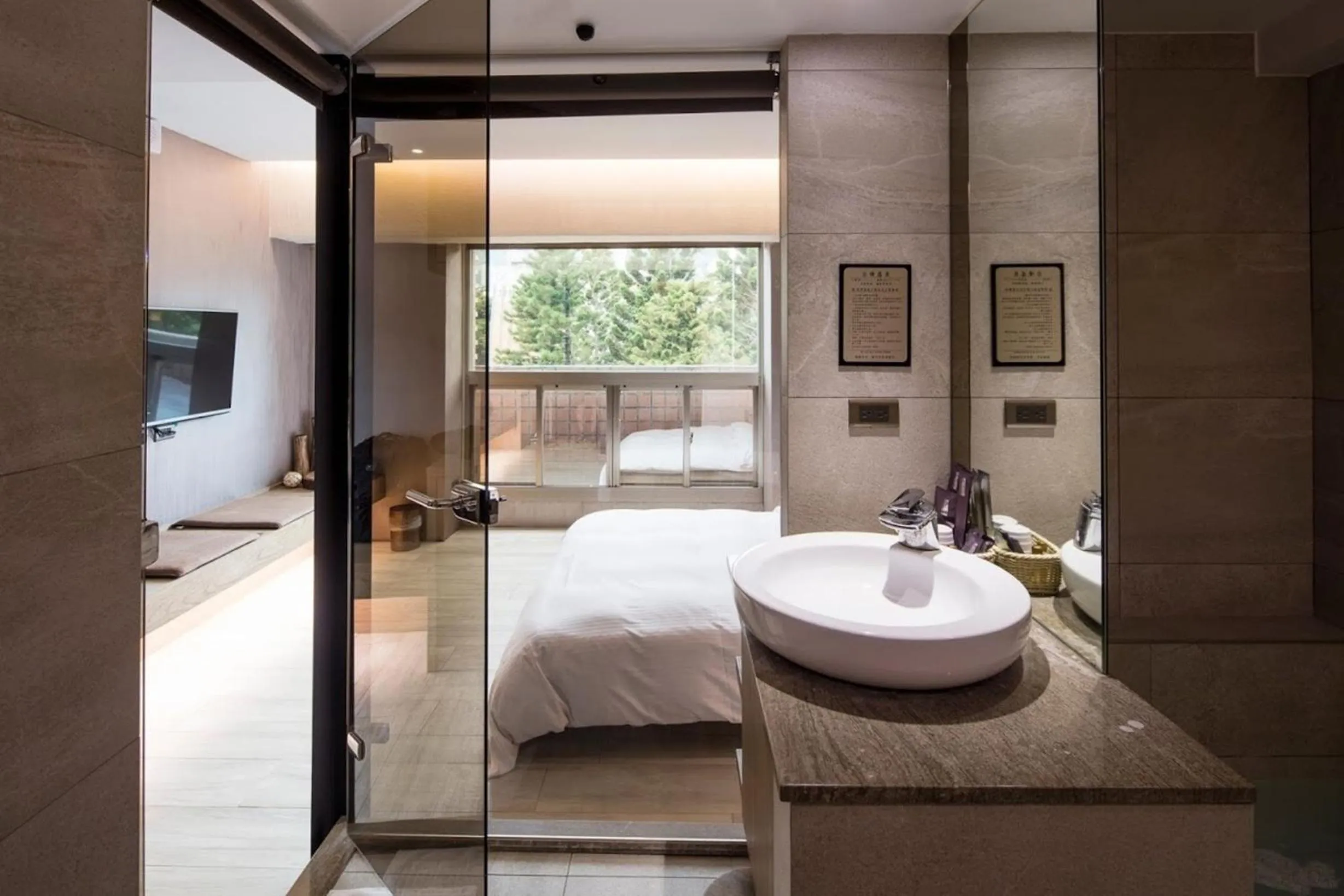 Bed in JBG Hotspring Resort Hotel