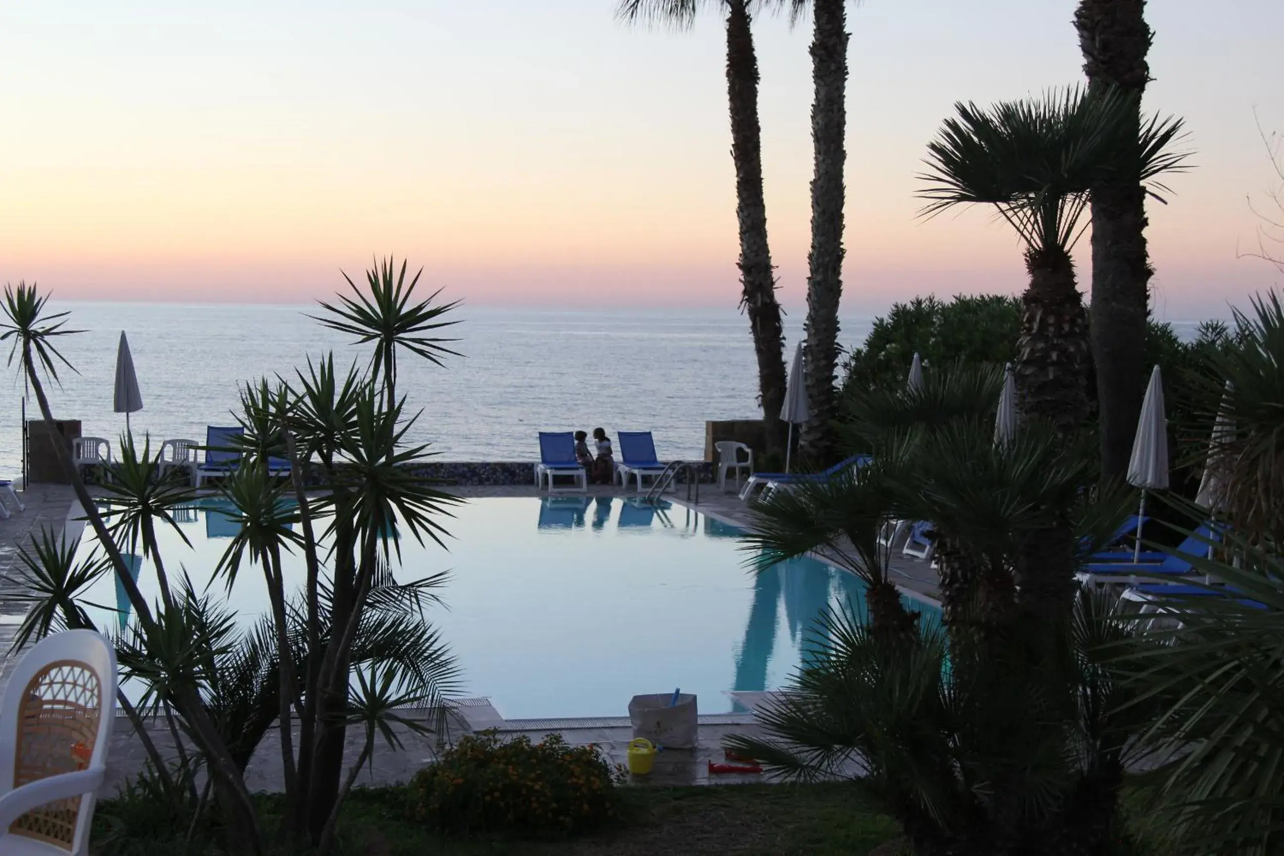 Swimming pool, Sunrise/Sunset in Hotel Za Maria