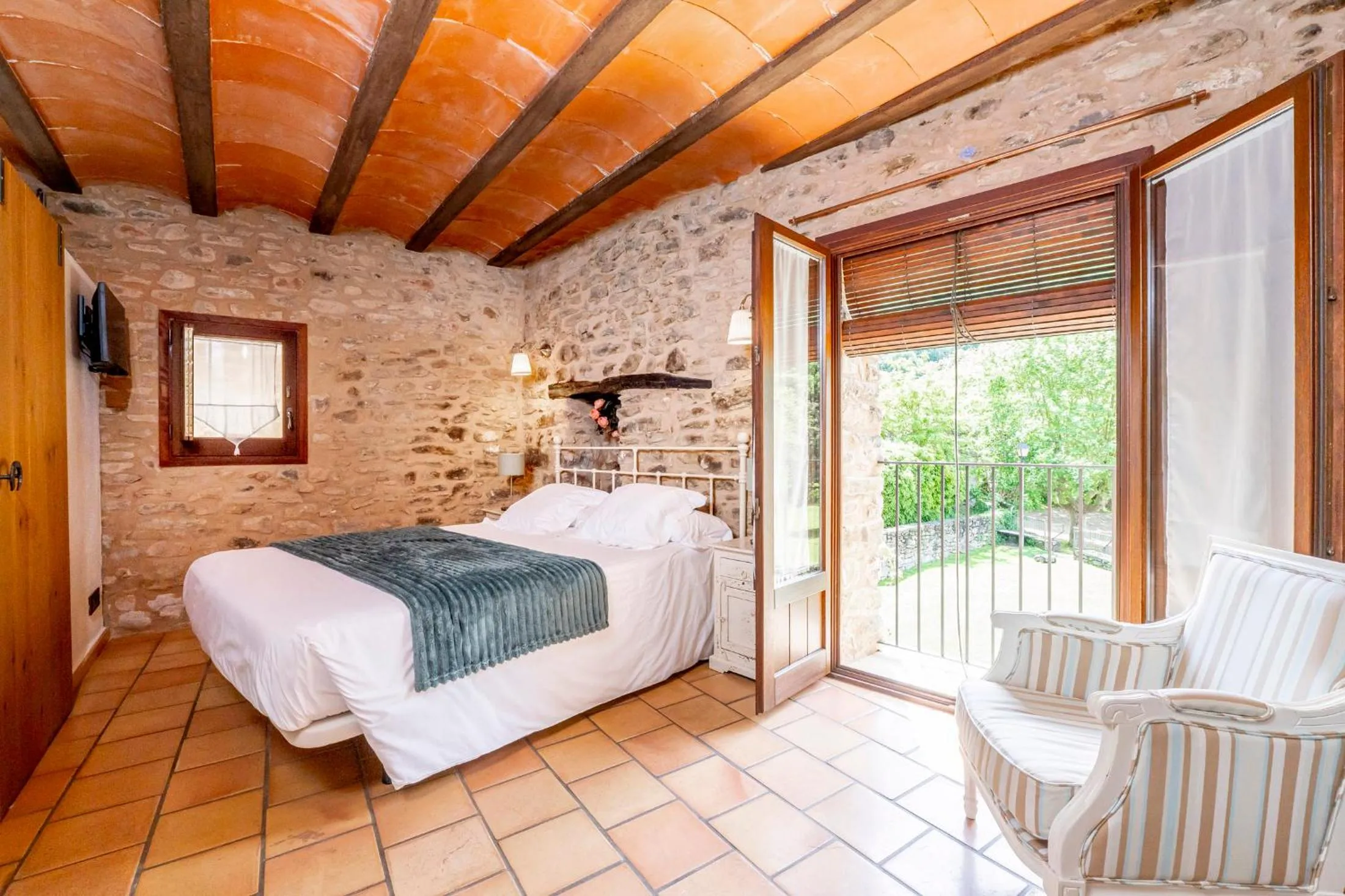 Bed in Hotel Mas la Ferreria