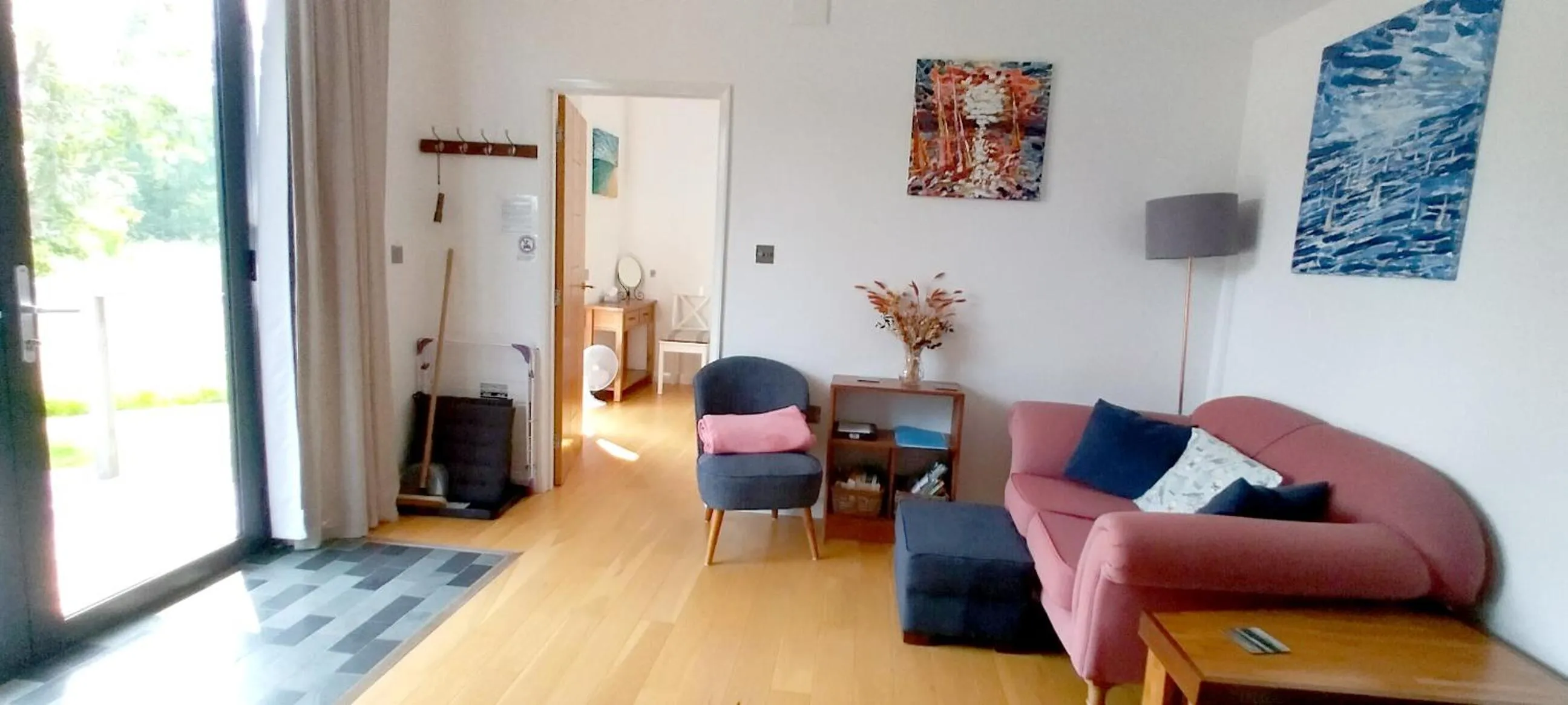 Living room in The Gallery Lodges