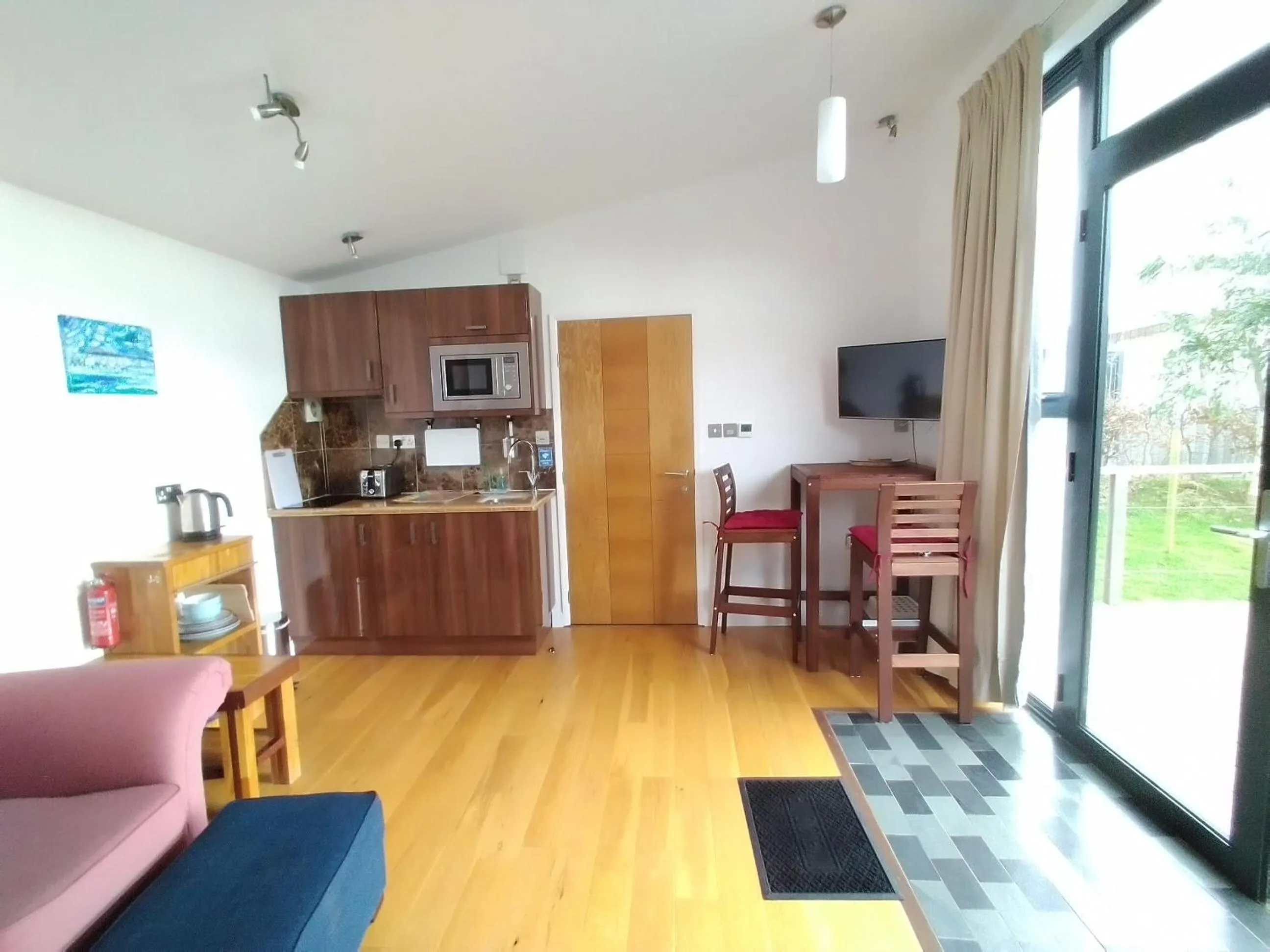 Living room in The Gallery Lodges