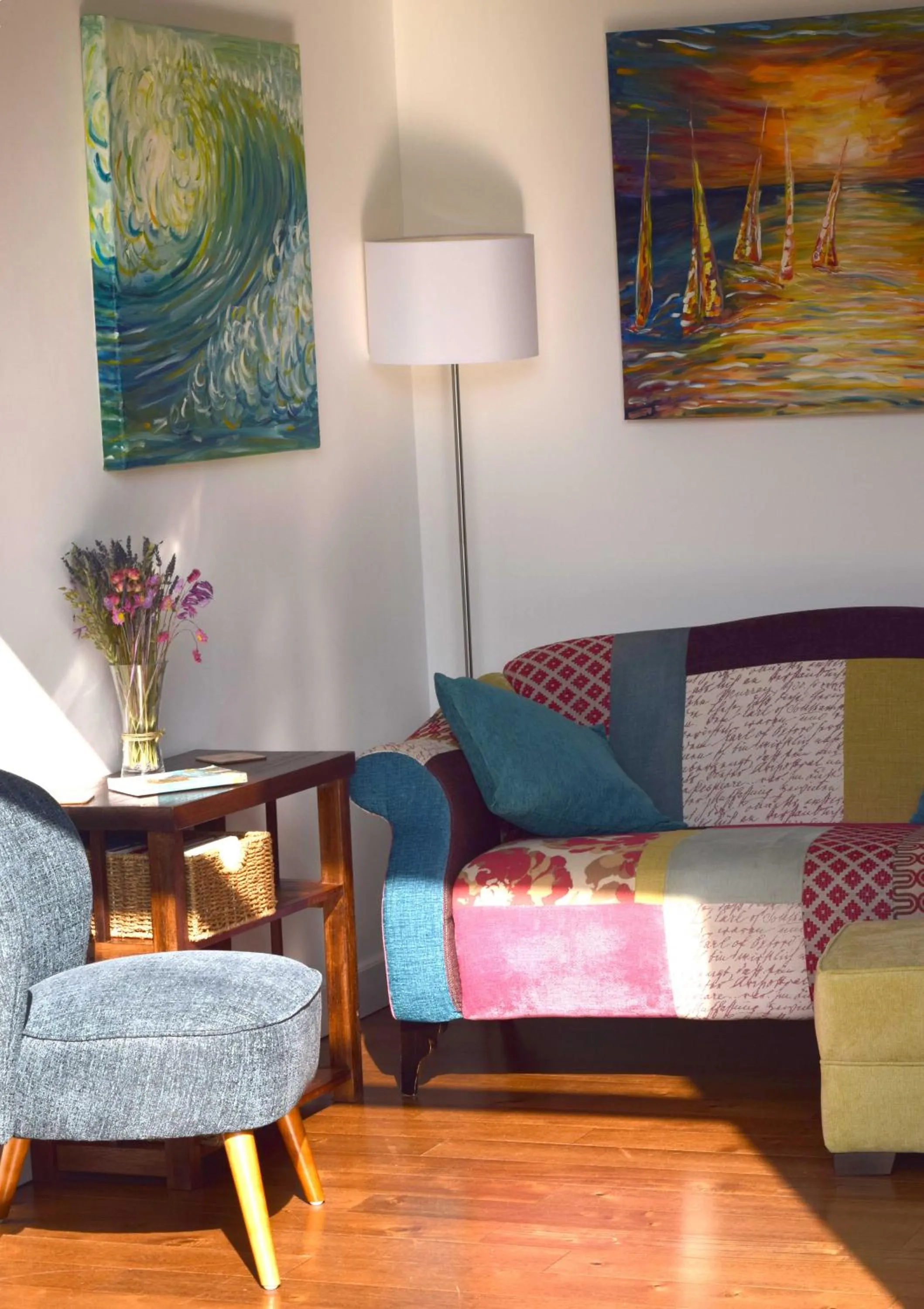 Living room in The Gallery Lodges