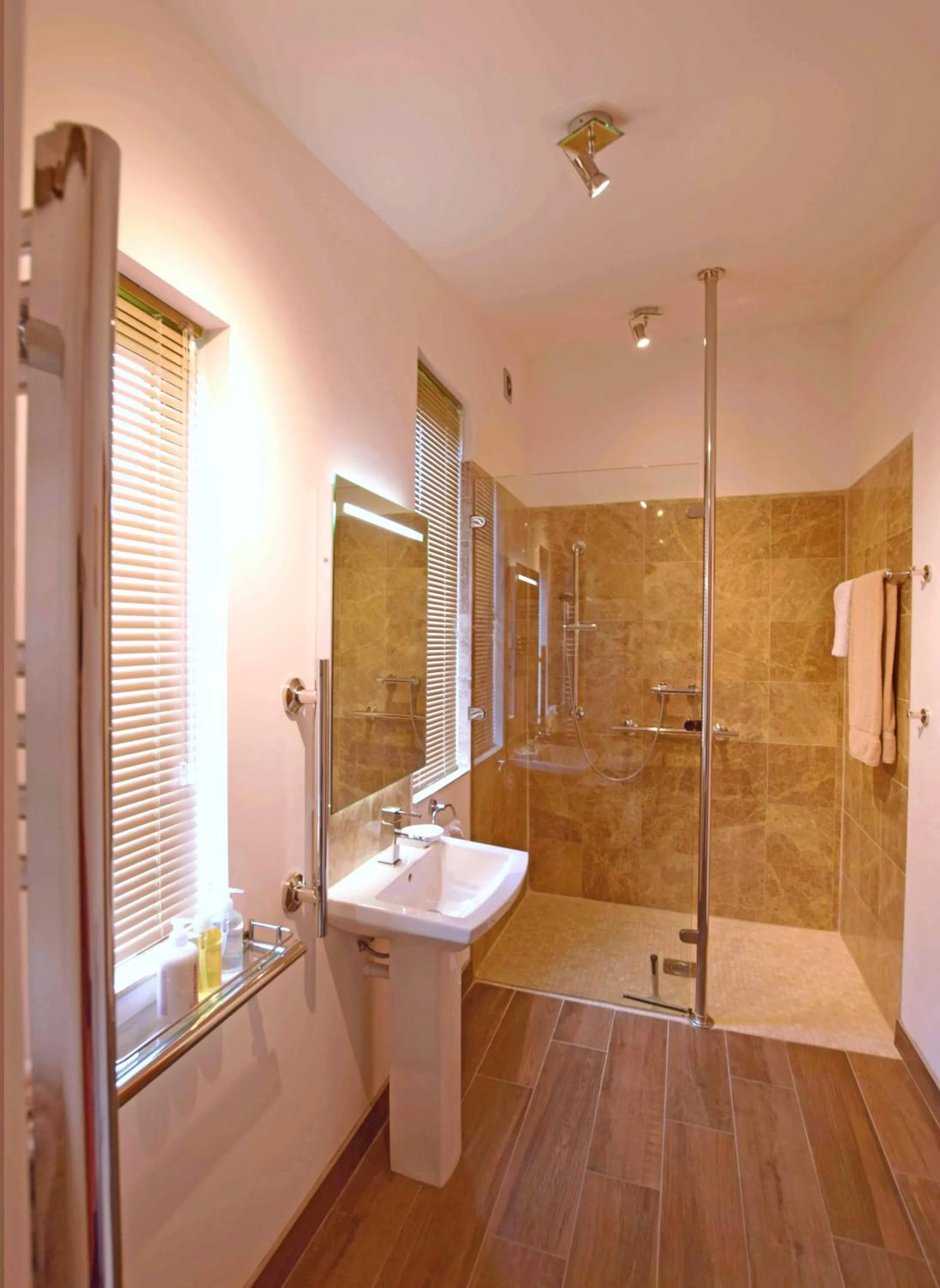 Shower in The Gallery Lodges