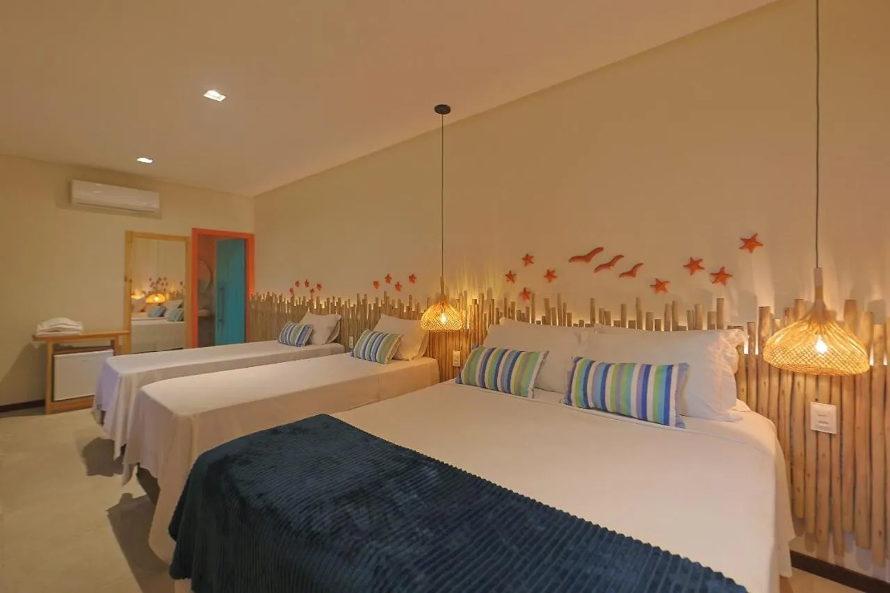 Bed in Casa Manoa Pousada