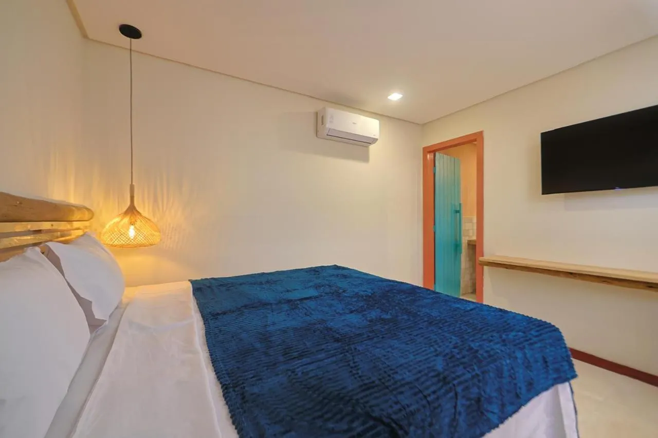 Bed in Casa Manoa Pousada