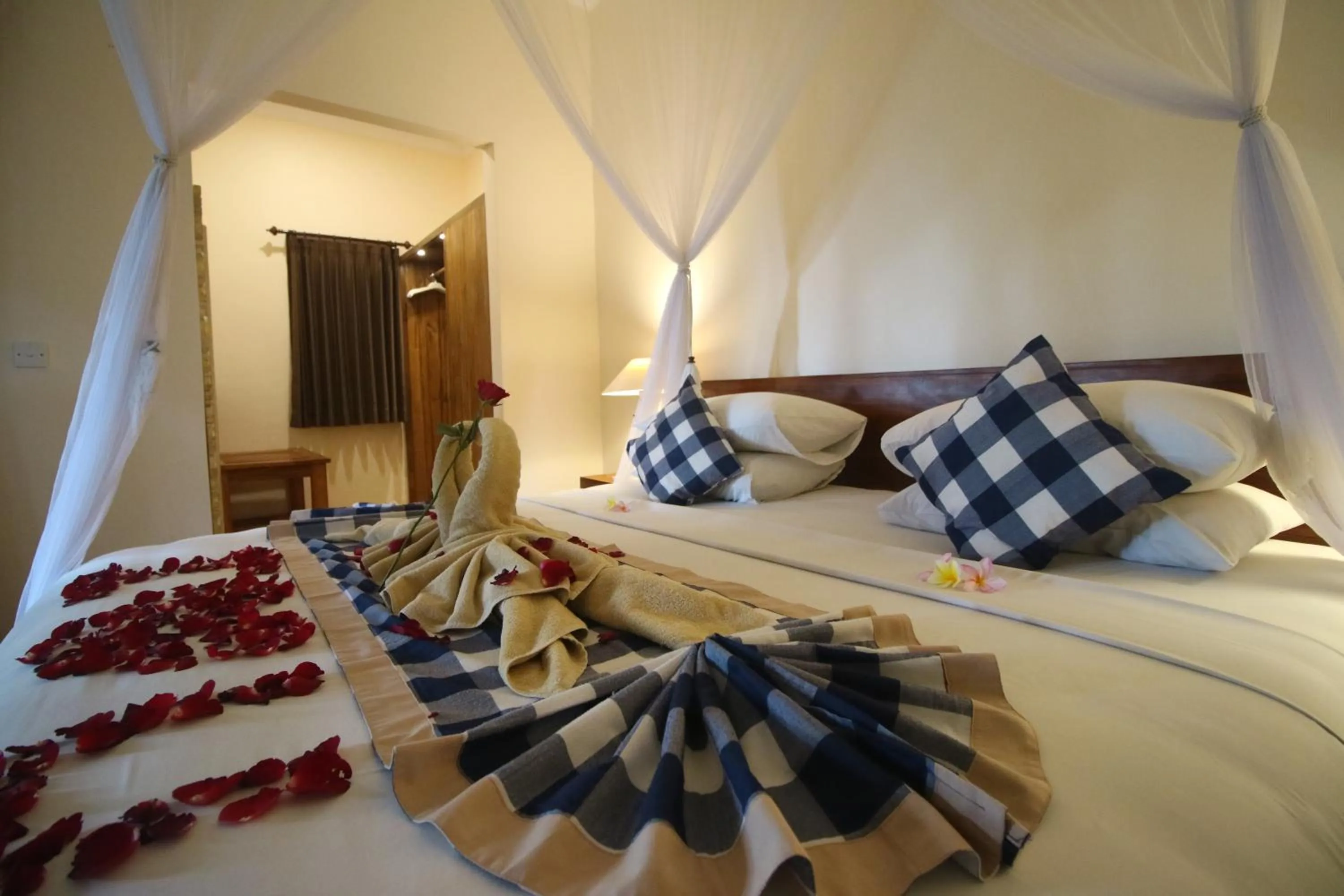 Decorative detail, Bed in Villa Capung Mas Ubud