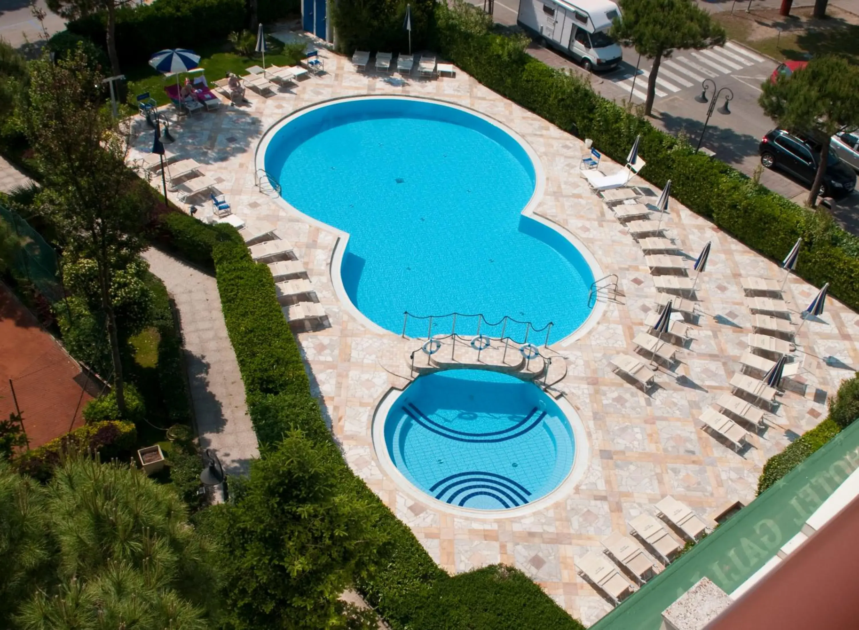 Pool view, Swimming Pool in Grand Hotel Gallia