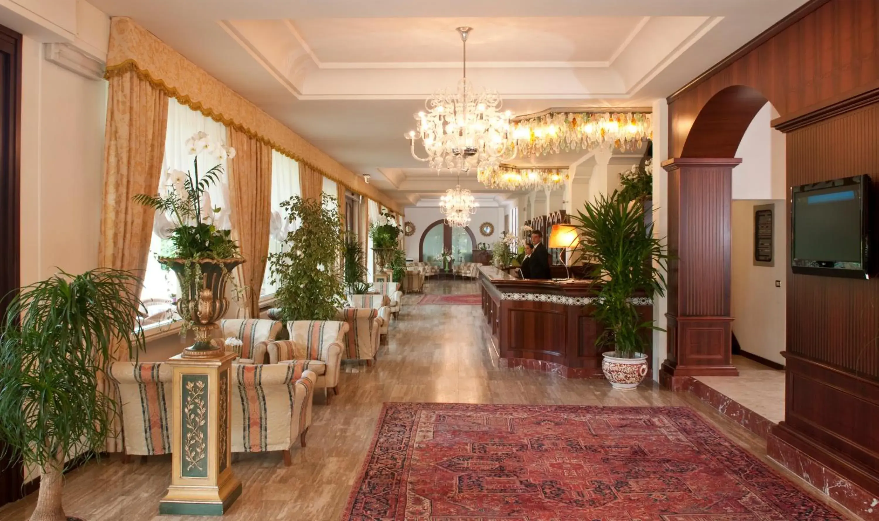 Lobby or reception, Lounge/Bar in Grand Hotel Gallia