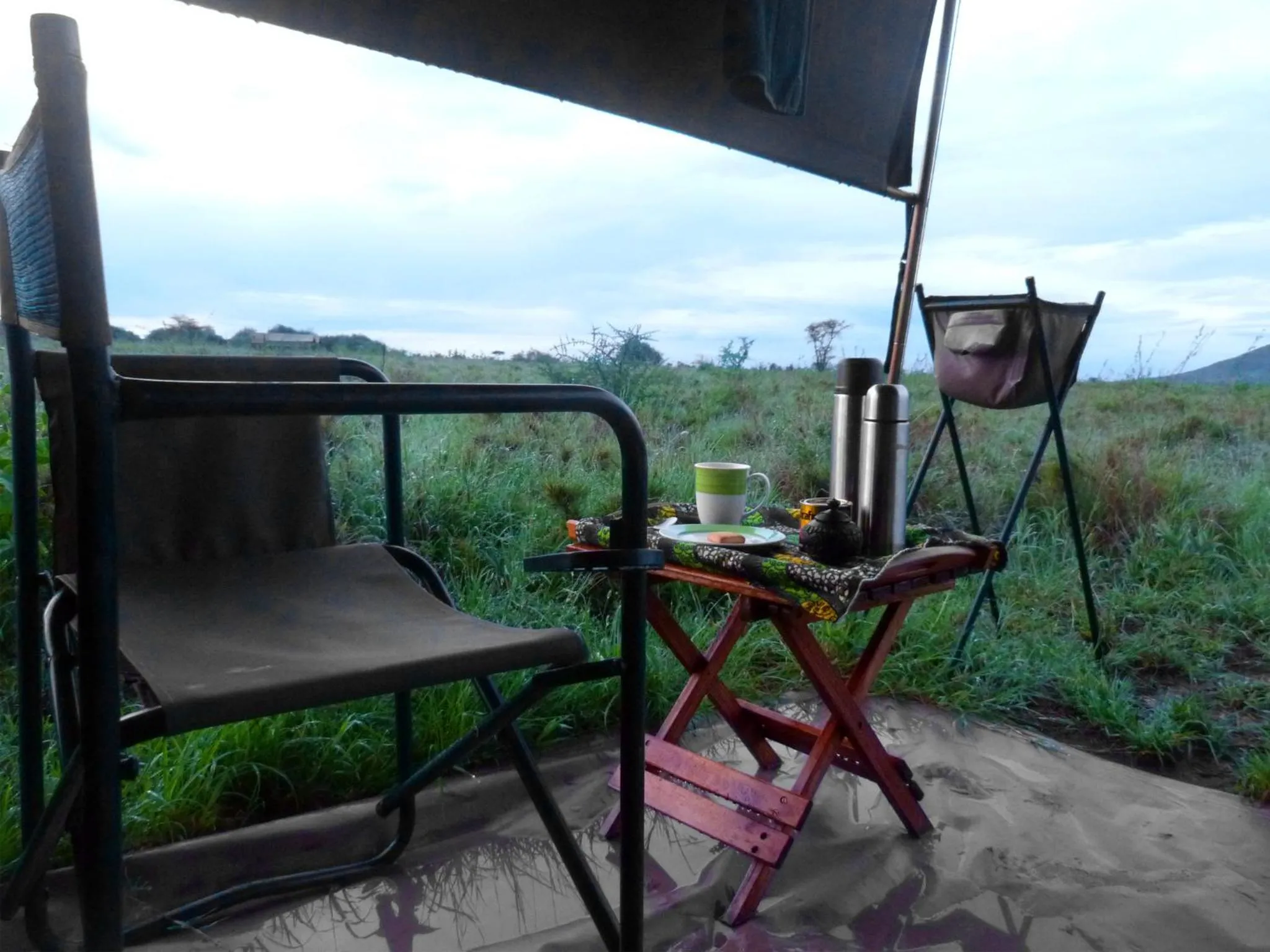 Patio in Kananga Special Tented Camp