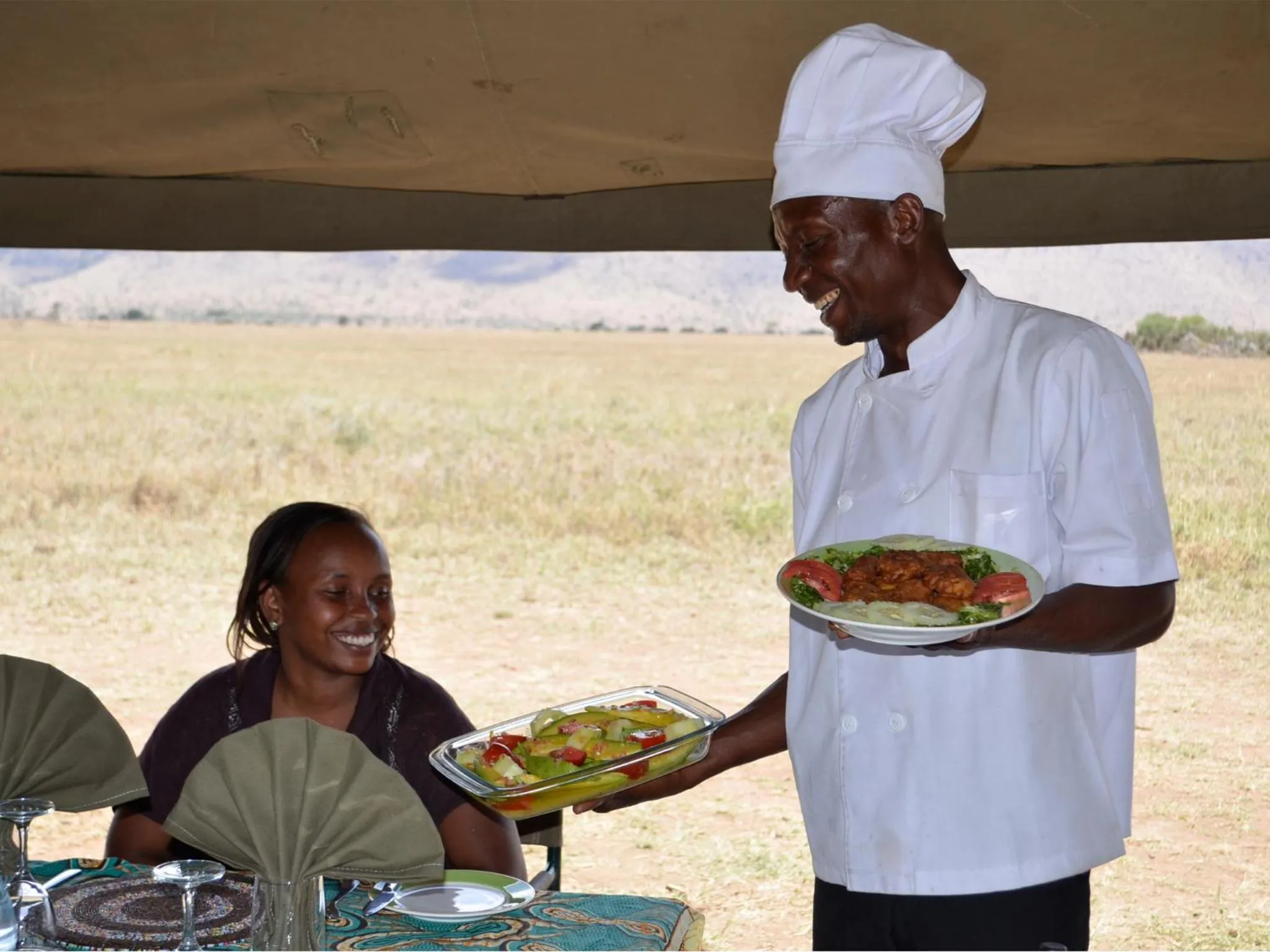 Staff in Kananga Special Tented Camp