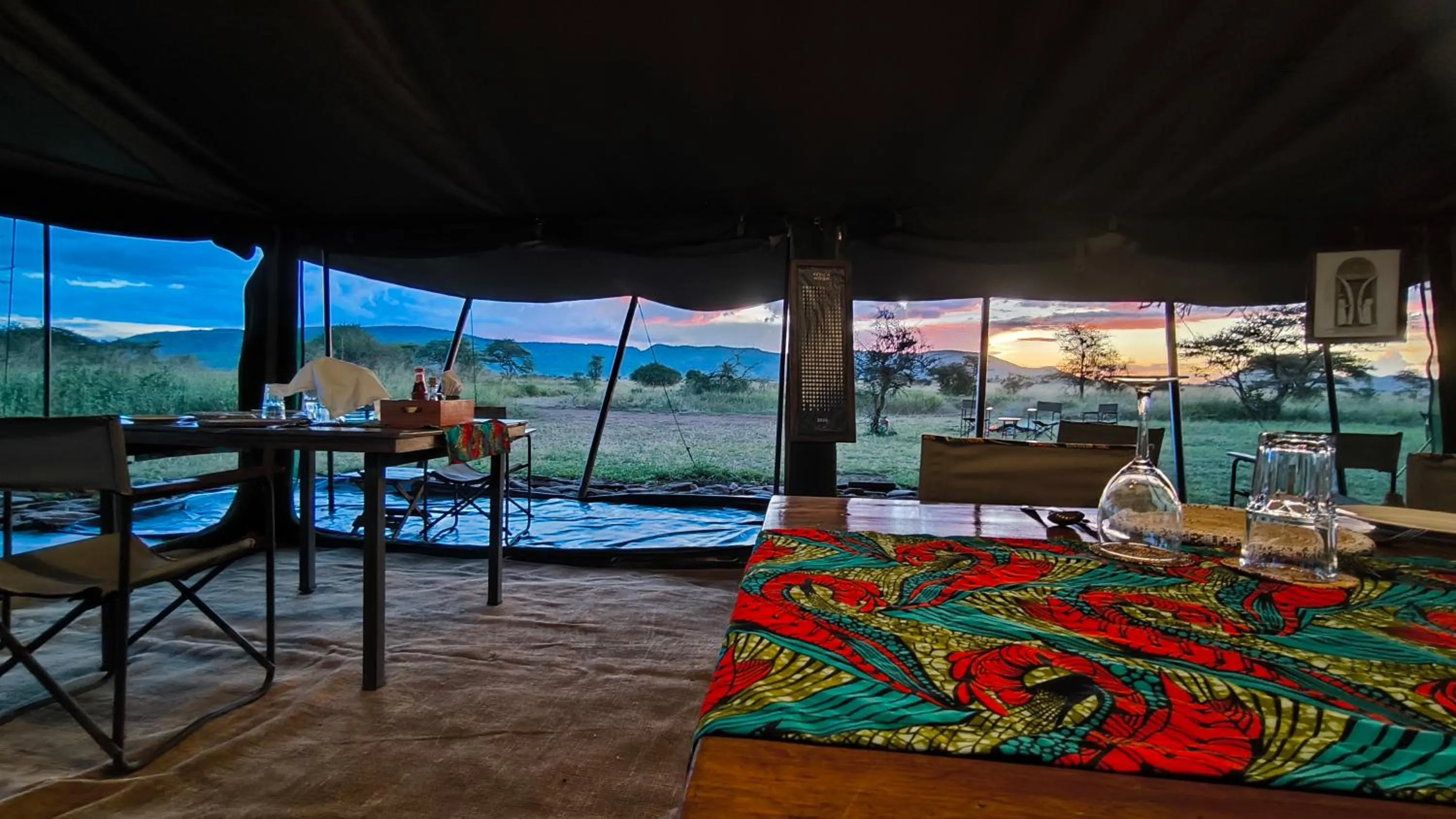 Natural landscape in Kananga Special Tented Camp