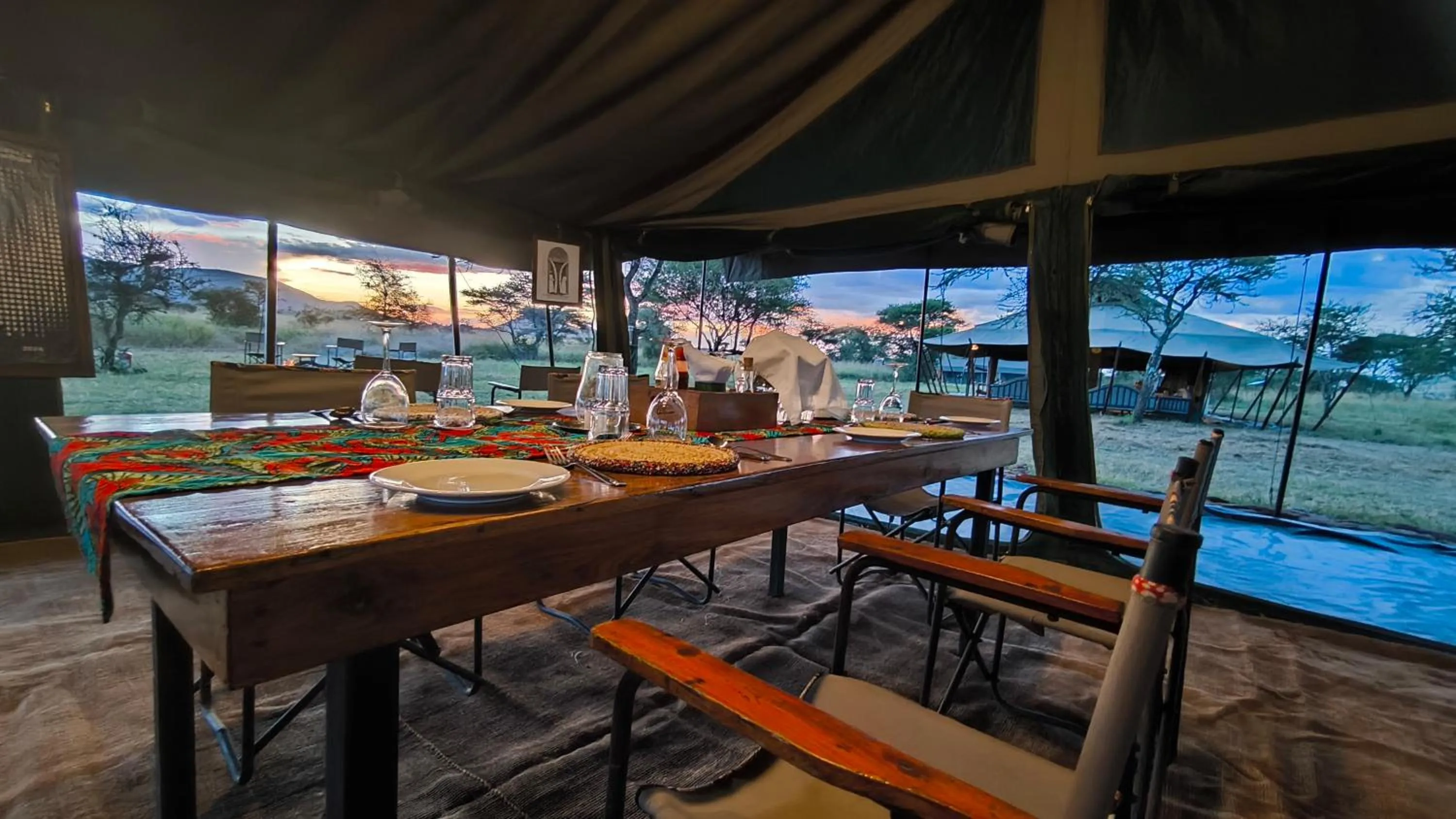 Restaurant/places to eat in Kananga Special Tented Camp