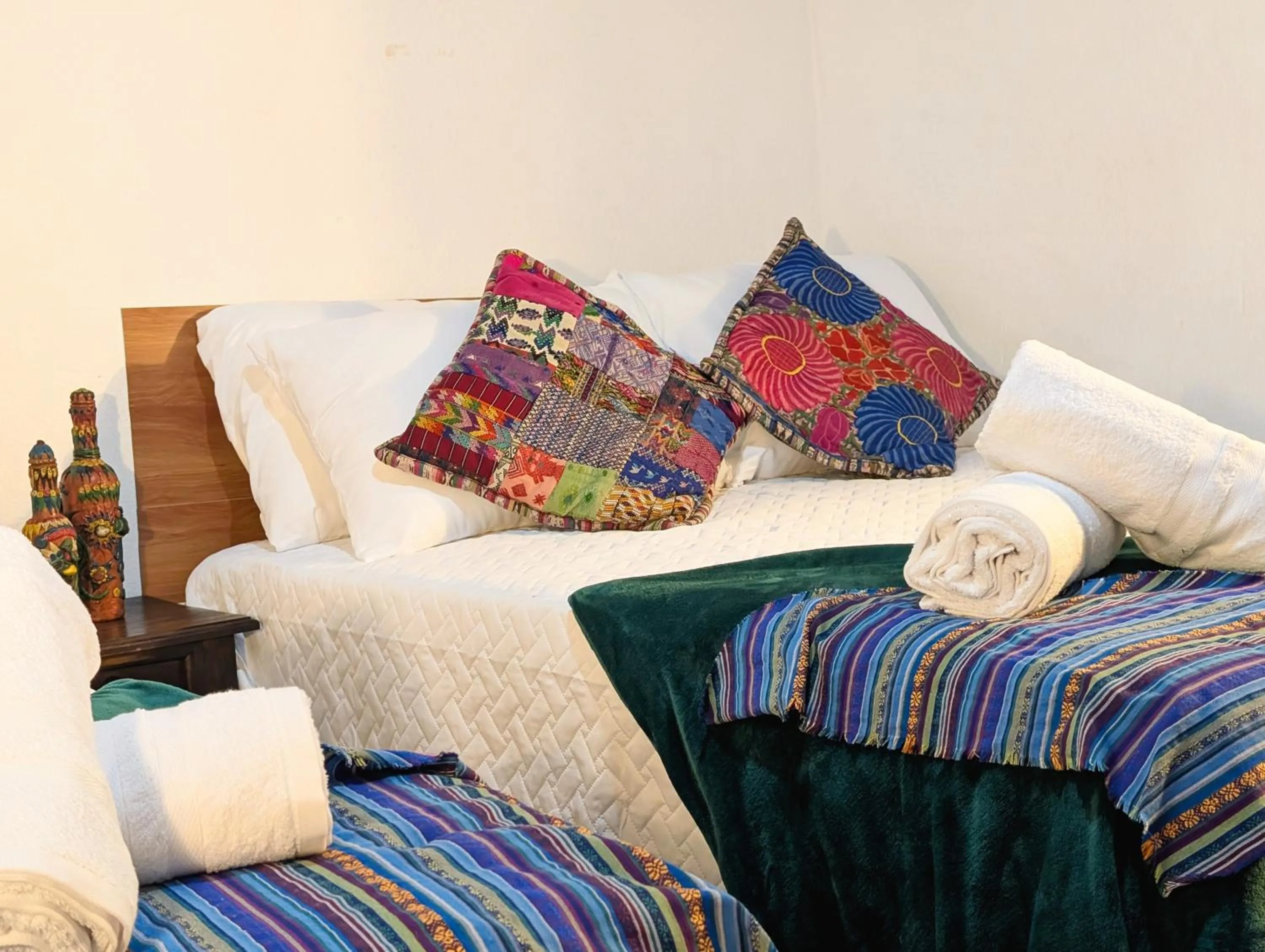 Bed in Casa Quetzalli, Los Nazarenos
