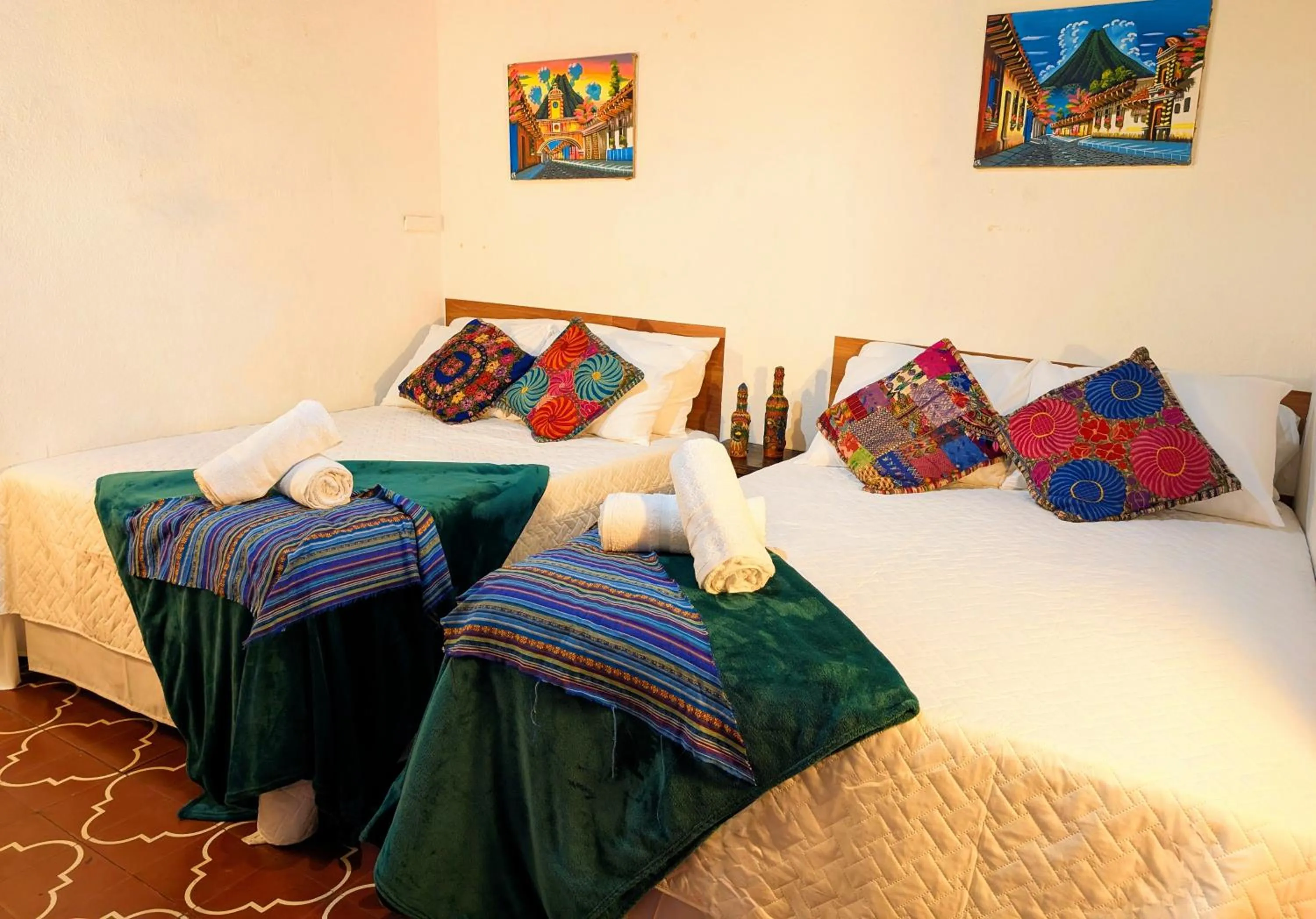 Bed in Casa Quetzalli, Los Nazarenos