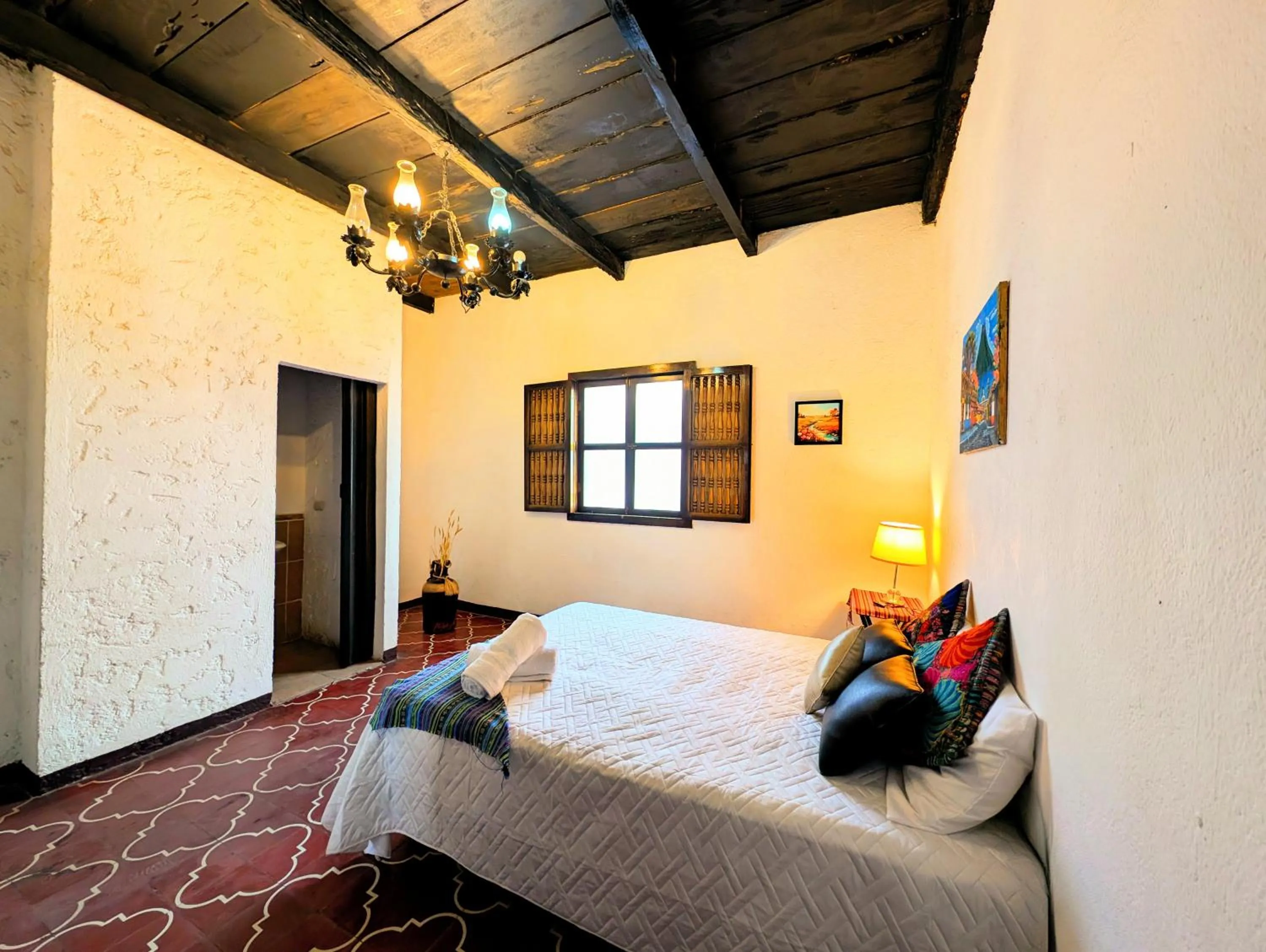 Bed in Casa Quetzalli, Los Nazarenos
