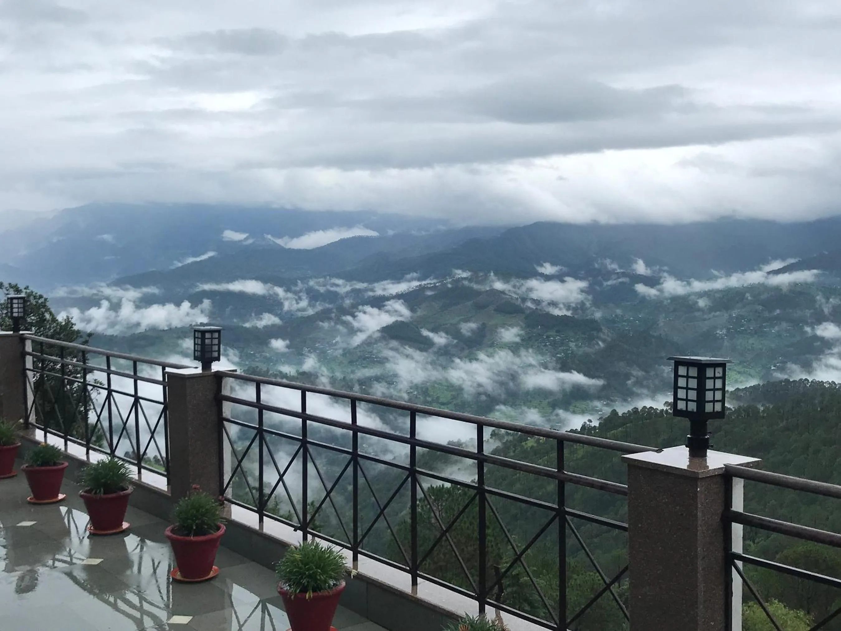 Balcony/Terrace in Woodsvilla Resort Ranikhet