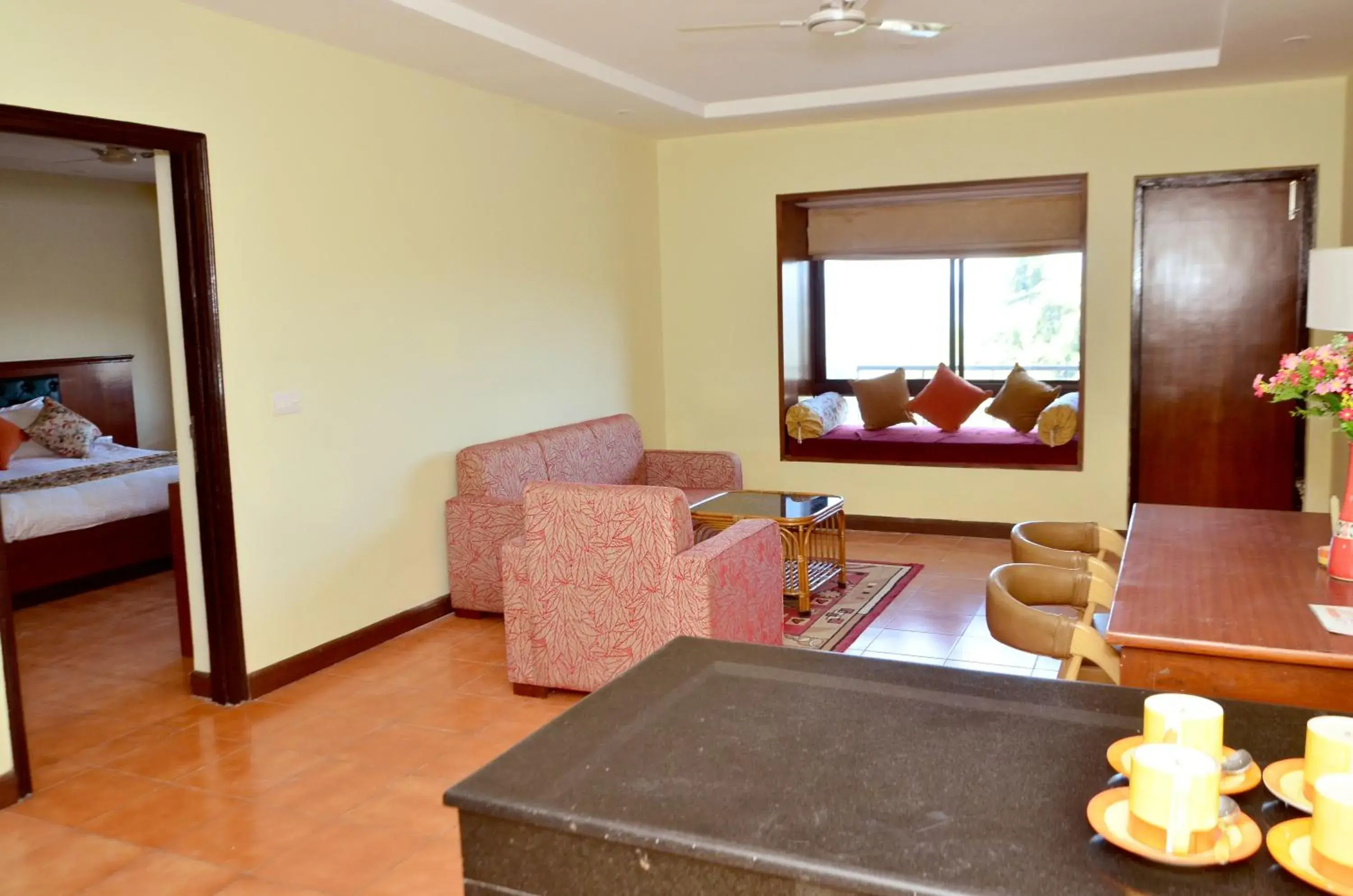 Living room, Bed in Woodsvilla Resort Ranikhet Living room, Bed in Woodsvilla Resort Ranikhet