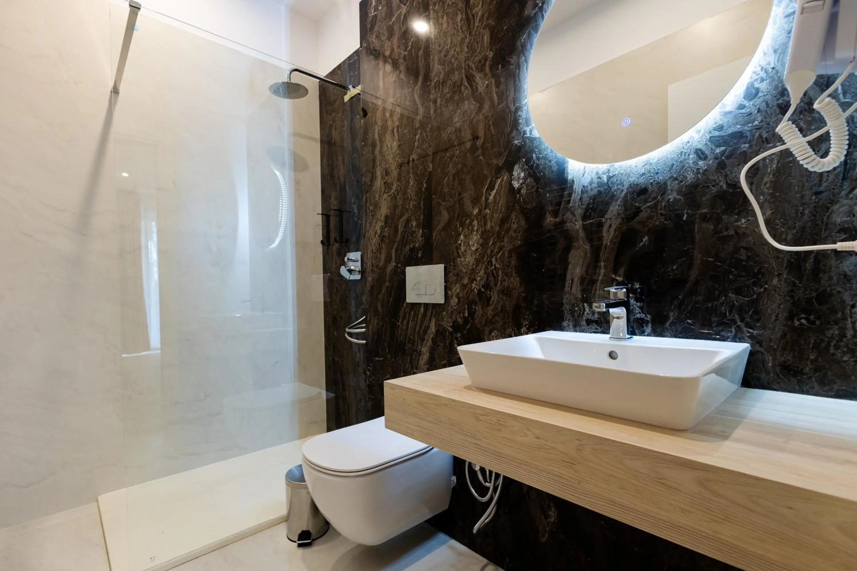 Shower in Central Suites